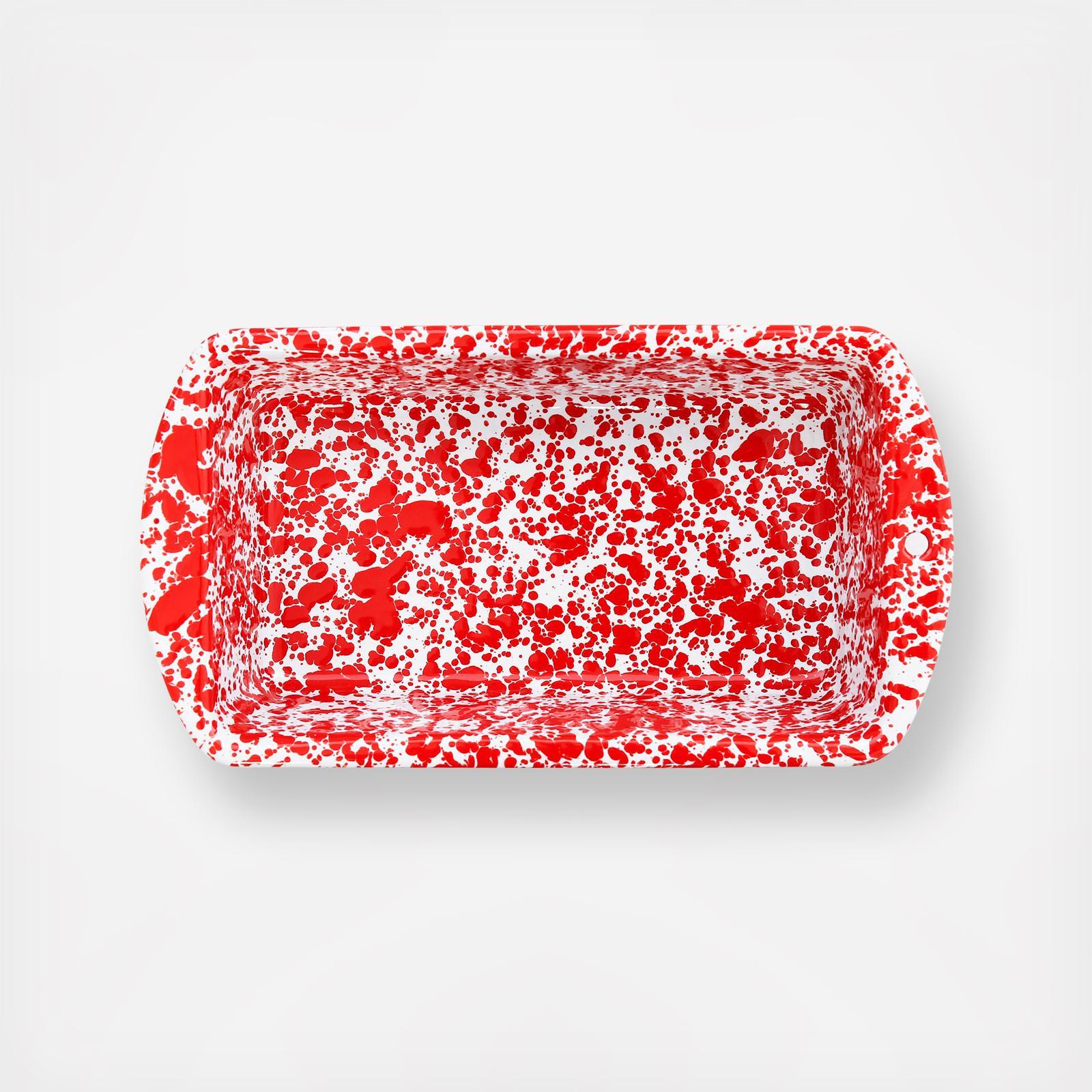 Splatter Enamelware Loaf Pan 2 Splatter Enamelware Loaf Pan