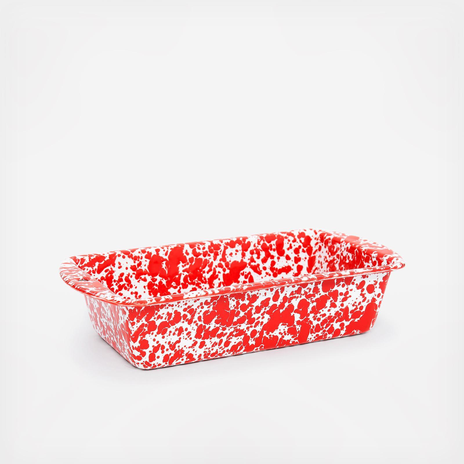 Splatter Enamelware Loaf Pan