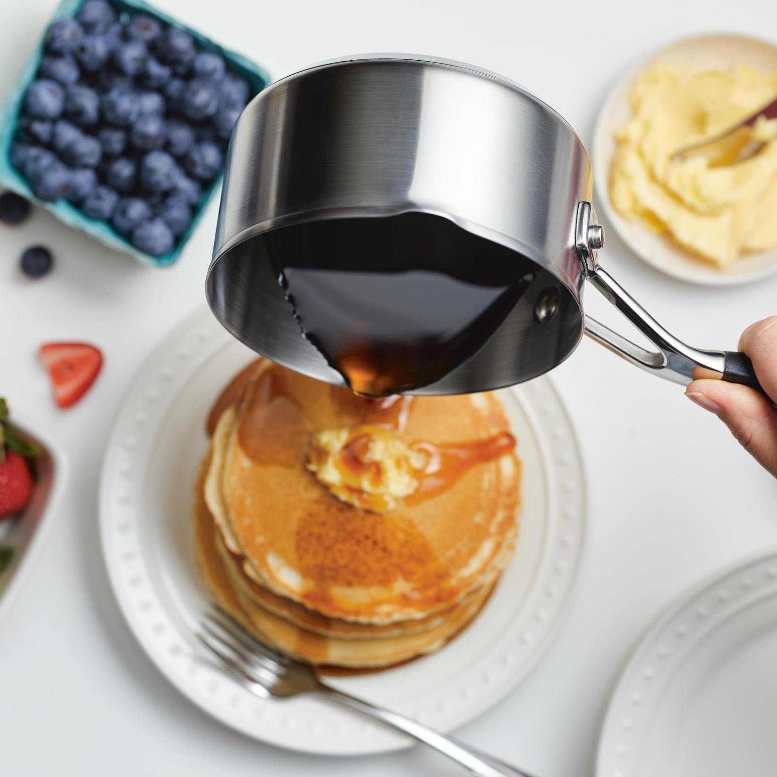 Stainless Steel Saucepan with Pour Spout 1 Stainless Steel Saucepan with Pour Spout