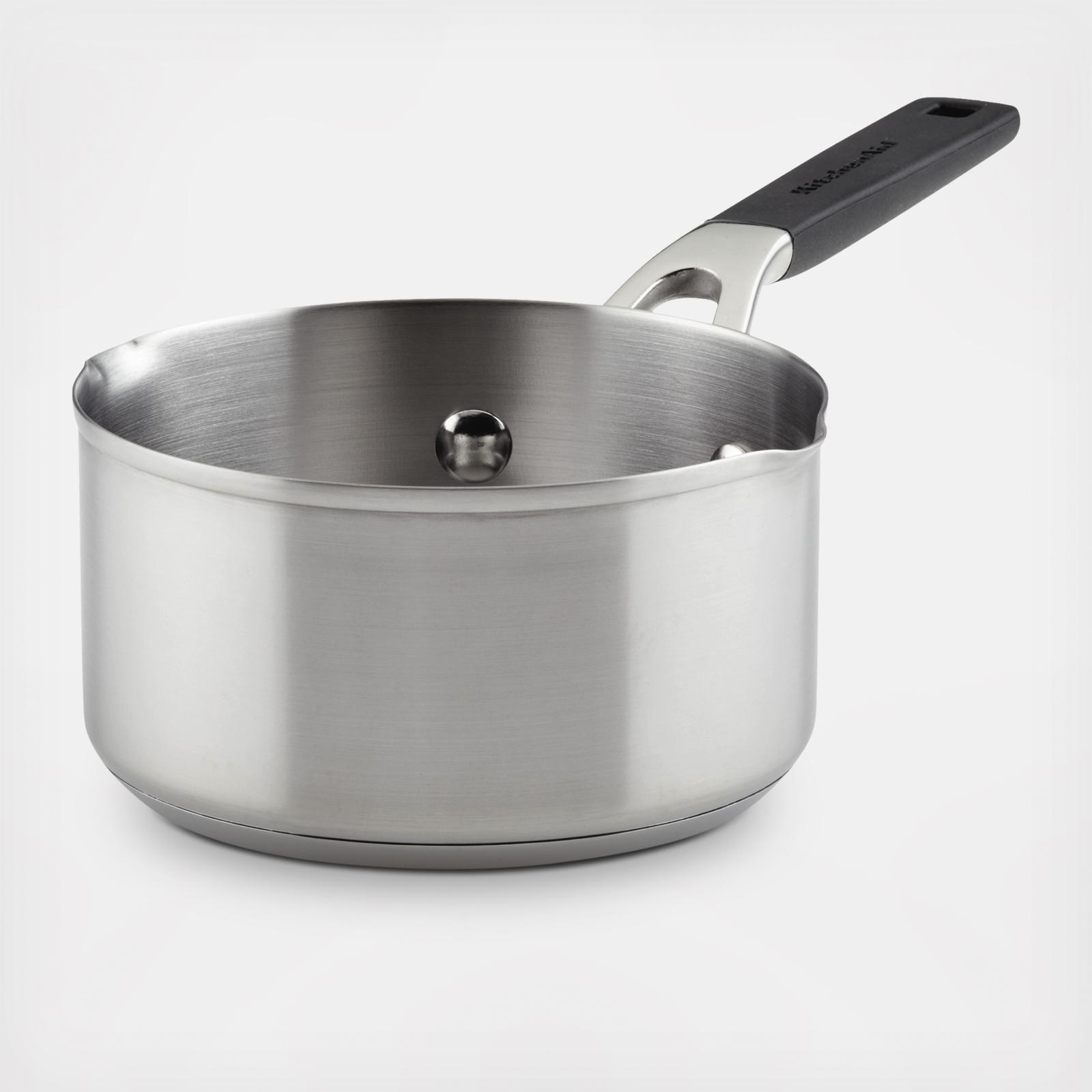 Stainless Steel Saucepan with Pour Spout 2 Stainless Steel Saucepan with Pour Spout
