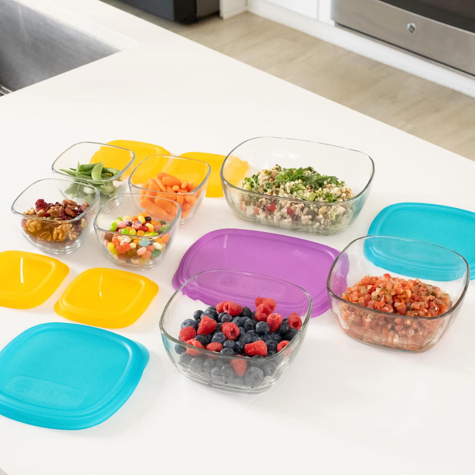 Serve It 14-Piece Glass Storage Container Set 4 Serve It 14-Piece Glass Storage Container Set