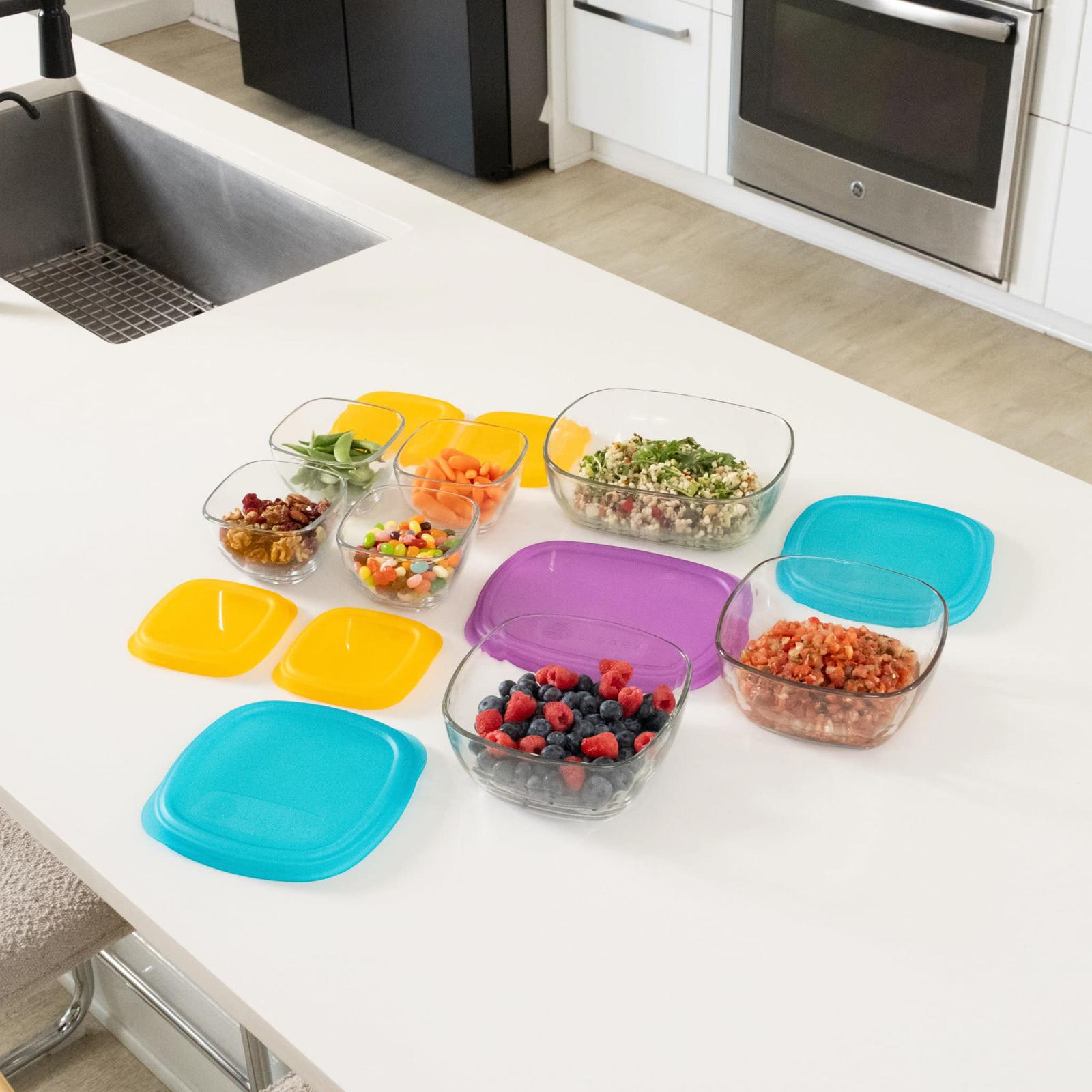 Serve It 14-Piece Glass Storage Container Set 5 Serve It 14-Piece Glass Storage Container Set