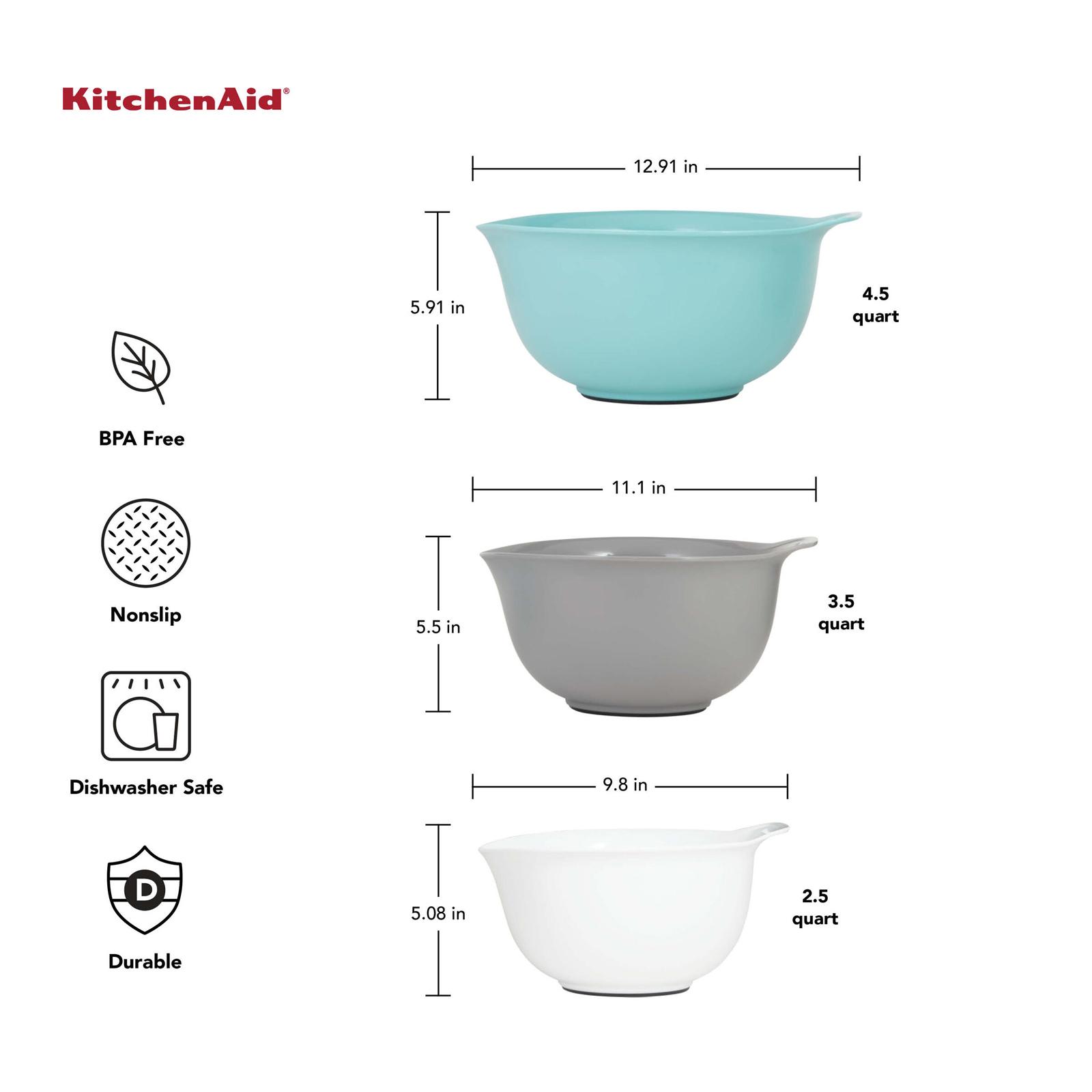 Universal 3-Piece Mixing Bowl Set 8 Universal 3-Piece Mixing Bowl Set