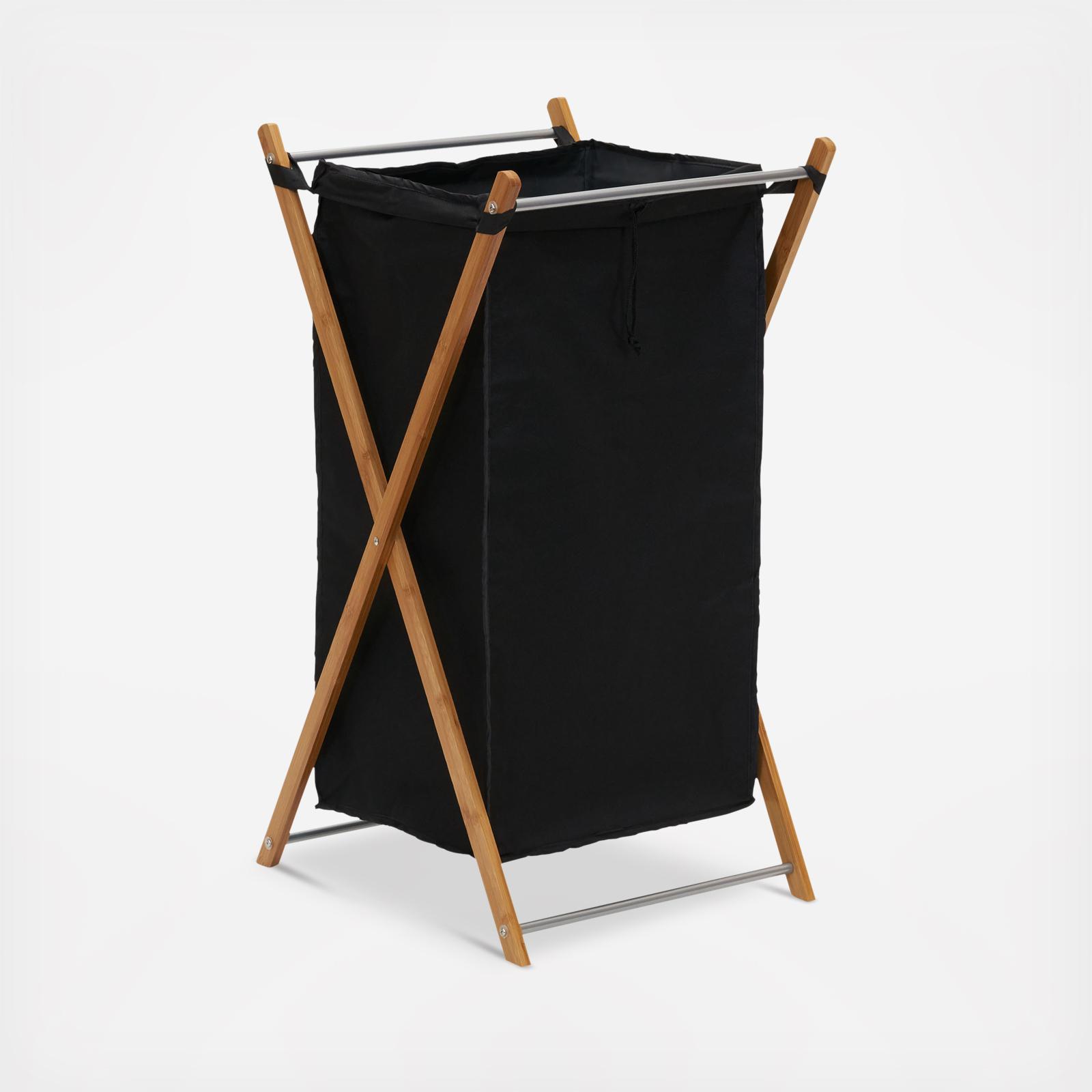 X-Frame Bamboo Hamper with Bag 2 X-Frame Bamboo Hamper with Bag