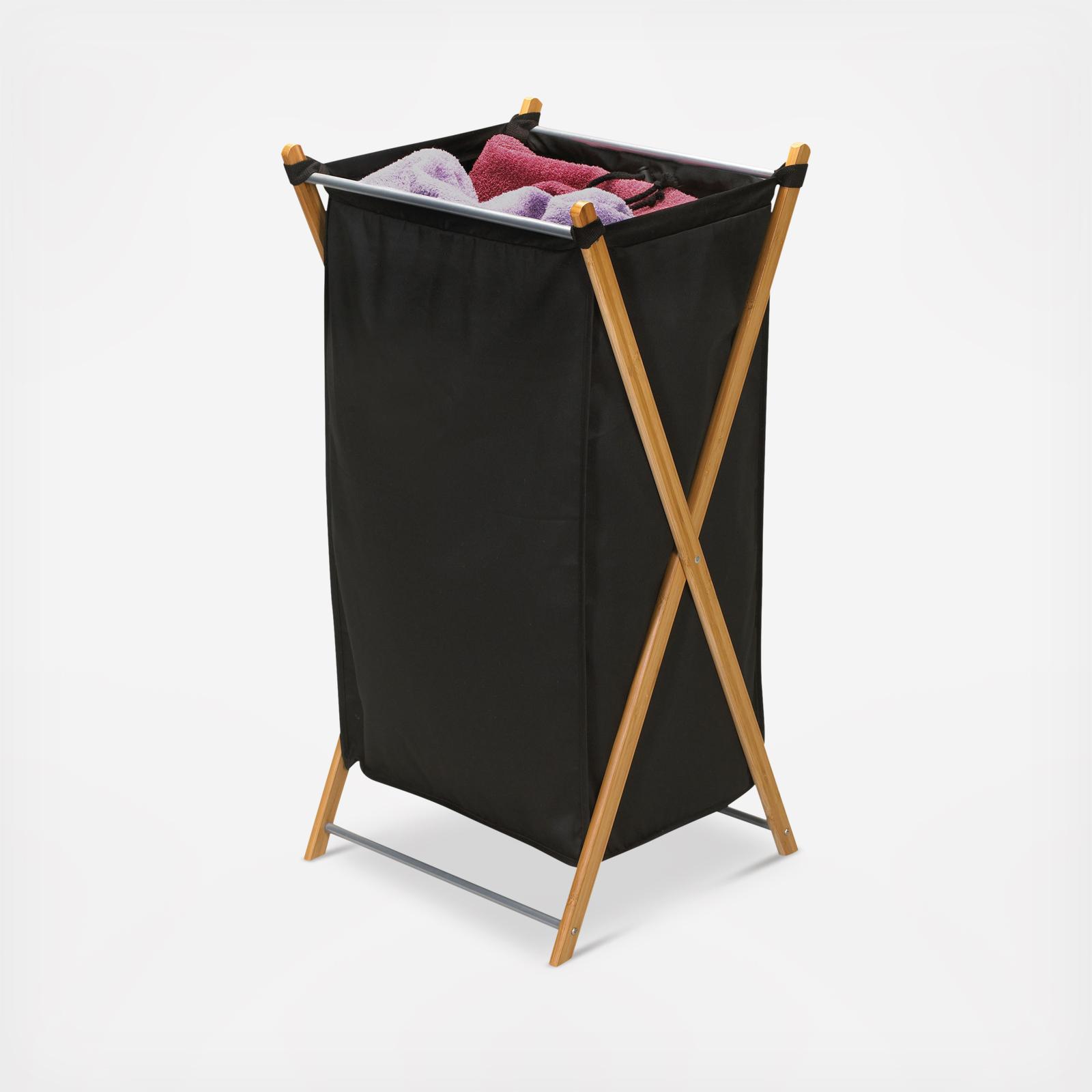 X-Frame Bamboo Hamper with Bag 6 X-Frame Bamboo Hamper with Bag