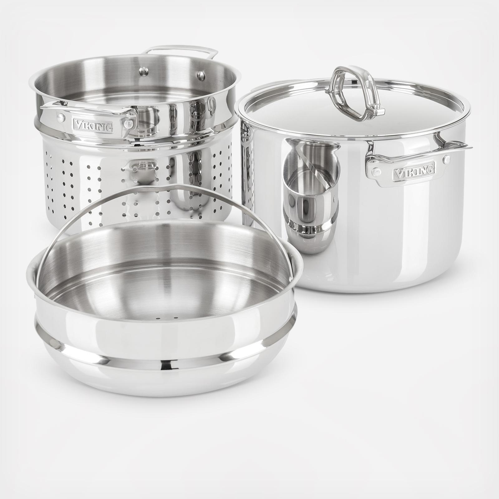 3-Ply Multi-Cooker/Pasta Pot with Bonus Steamer
