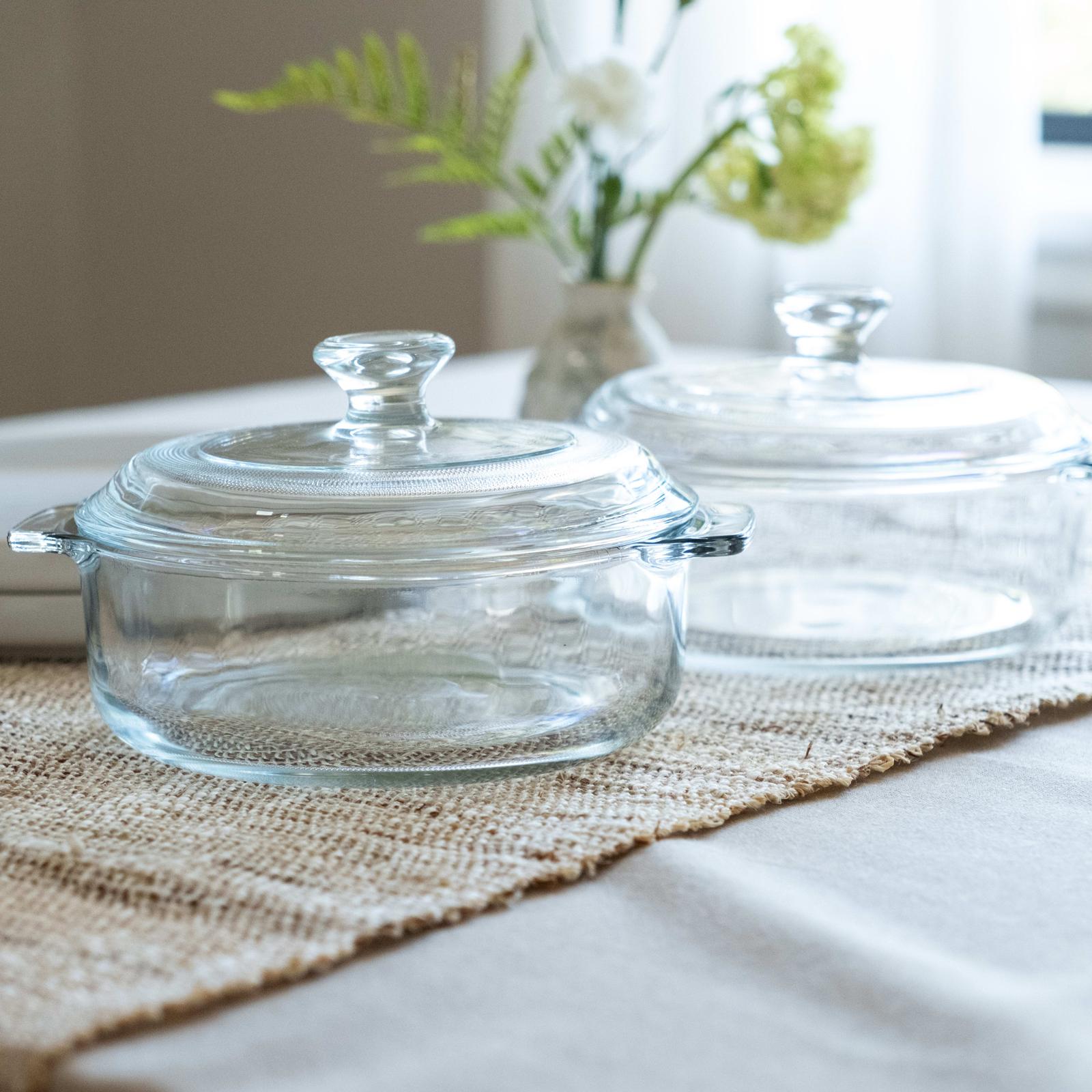 Baker's Basics Casserole Dish with Glass Cover, Set of 2 5 Baker's Basics Casserole Dish with Glass Cover, Set of 2