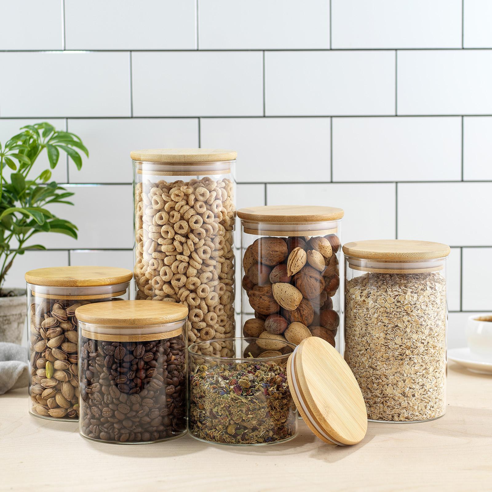 Joyful 6-Piece Storage Jar Set 1 Joyful 6-Piece Storage Jar Set