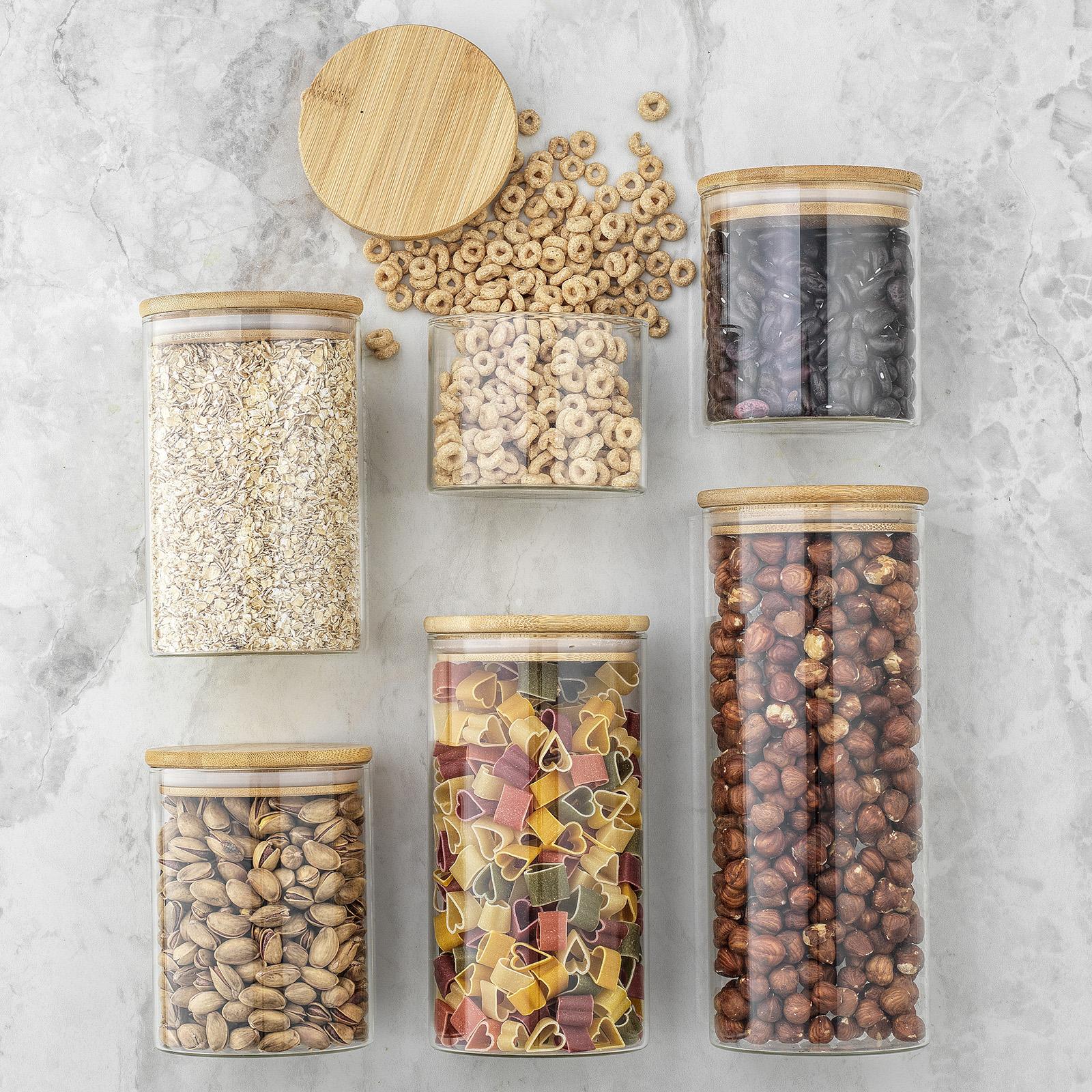 Joyful 6-Piece Storage Jar Set 3 Joyful 6-Piece Storage Jar Set