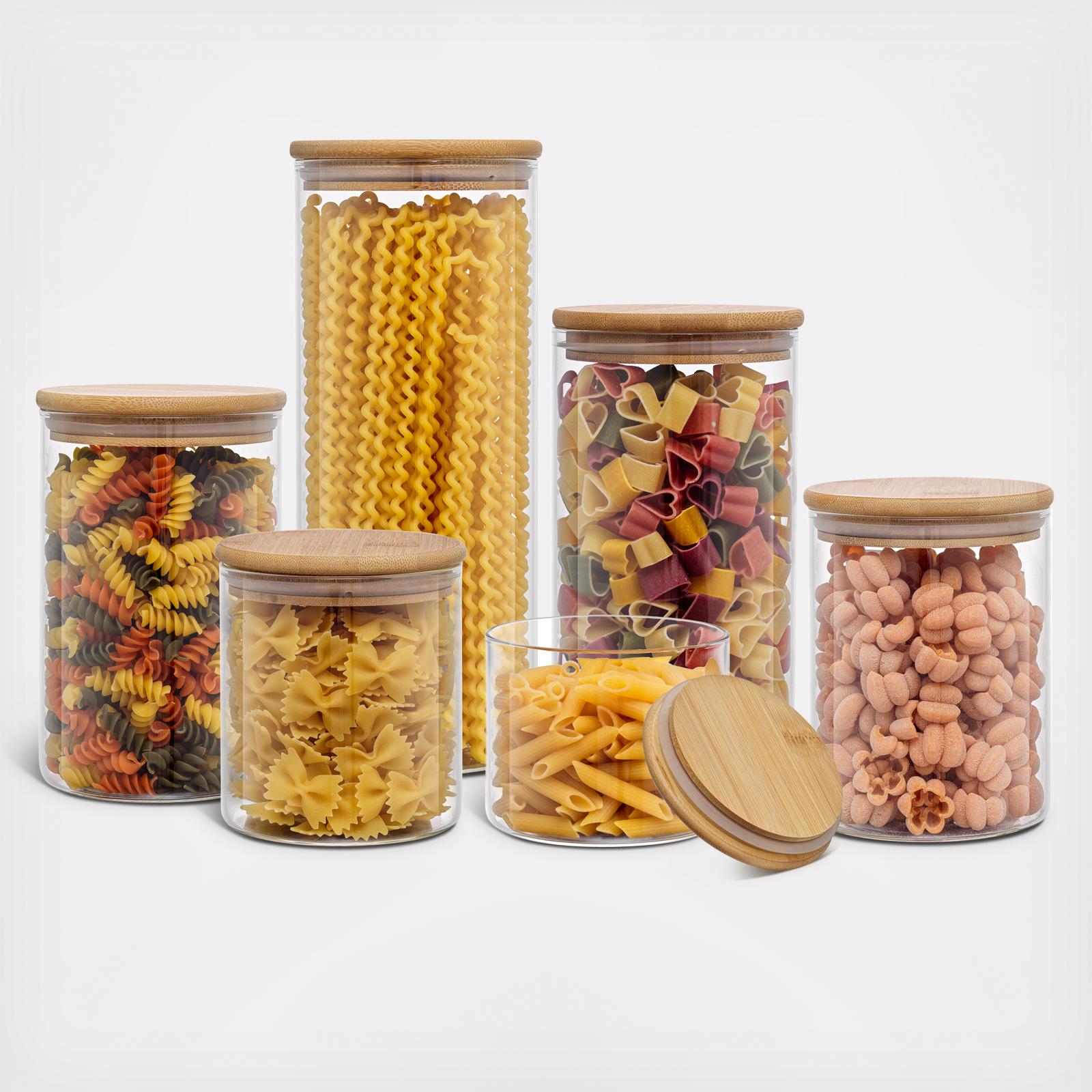 Joyful 6-Piece Storage Jar Set 4 Joyful 6-Piece Storage Jar Set