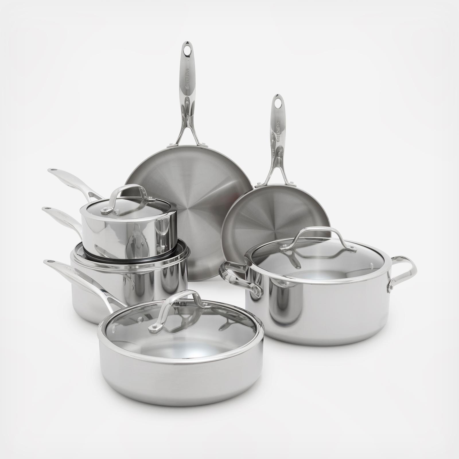 GreenPan Valencia Pro 10-Piece Uncoated Cookware Set