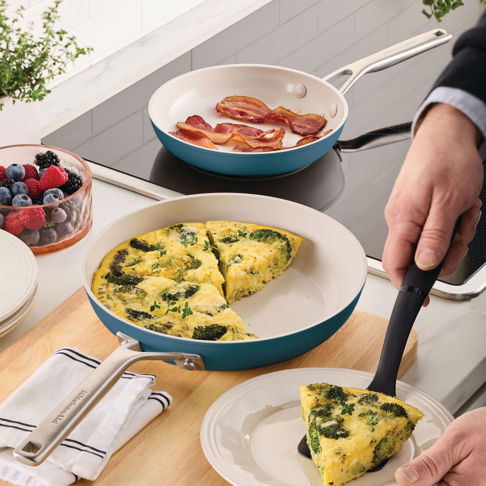 Hard Anodized Ceramic Induction 2-Piece Skillet Set 5 Hard Anodized Ceramic Induction 2-Piece Skillet Set
