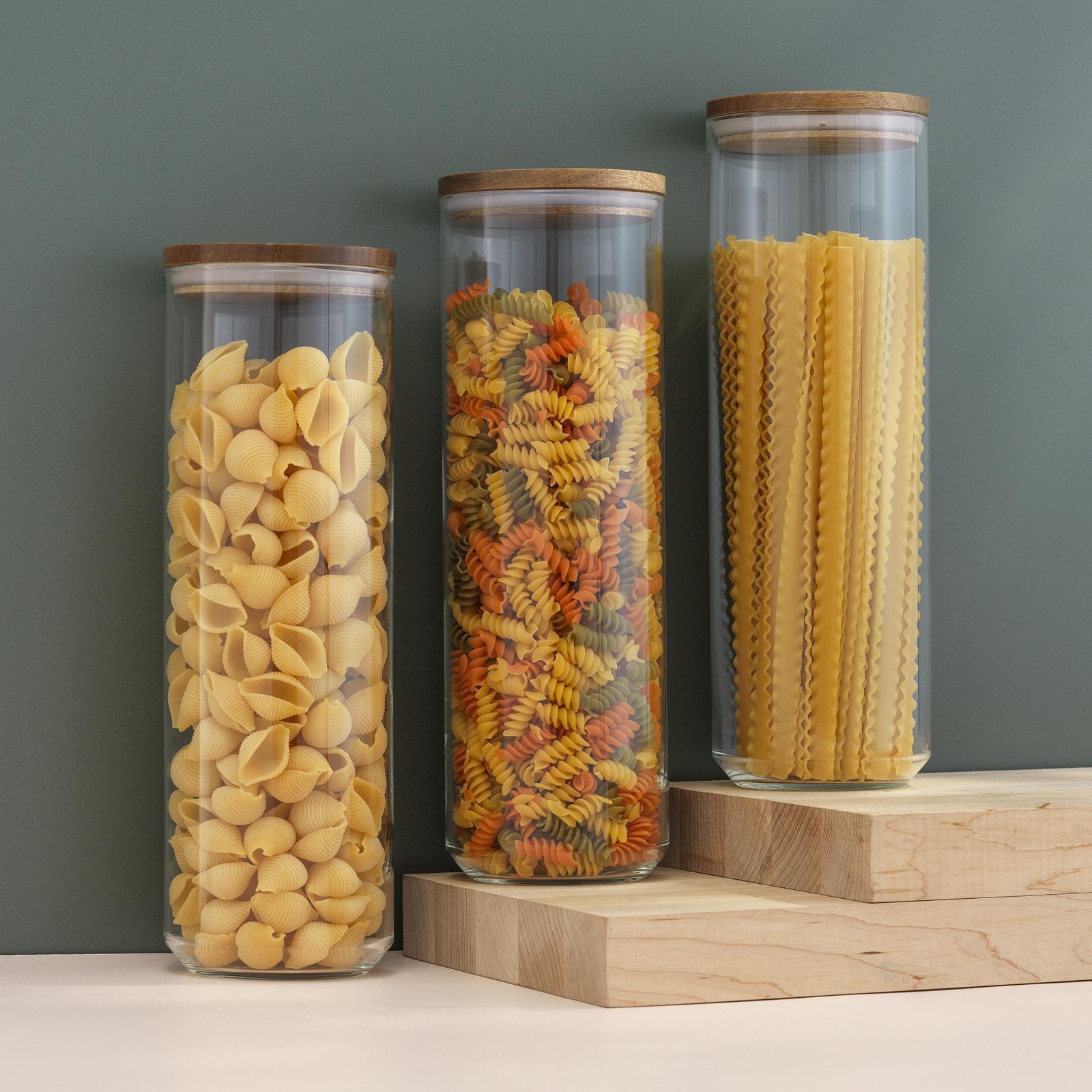 Holden Stackable Storage Canister with Lid, Set of 3 4 Holden Stackable Storage Canister with Lid, Set of 3