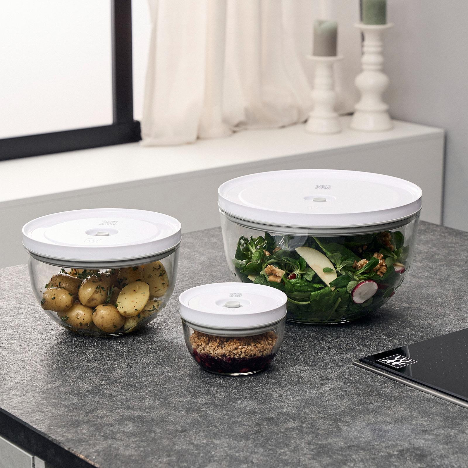 Fresh & Save 3-Piece Glass Vacuum Bowl Set 1 Fresh & Save 3-Piece Glass Vacuum Bowl Set