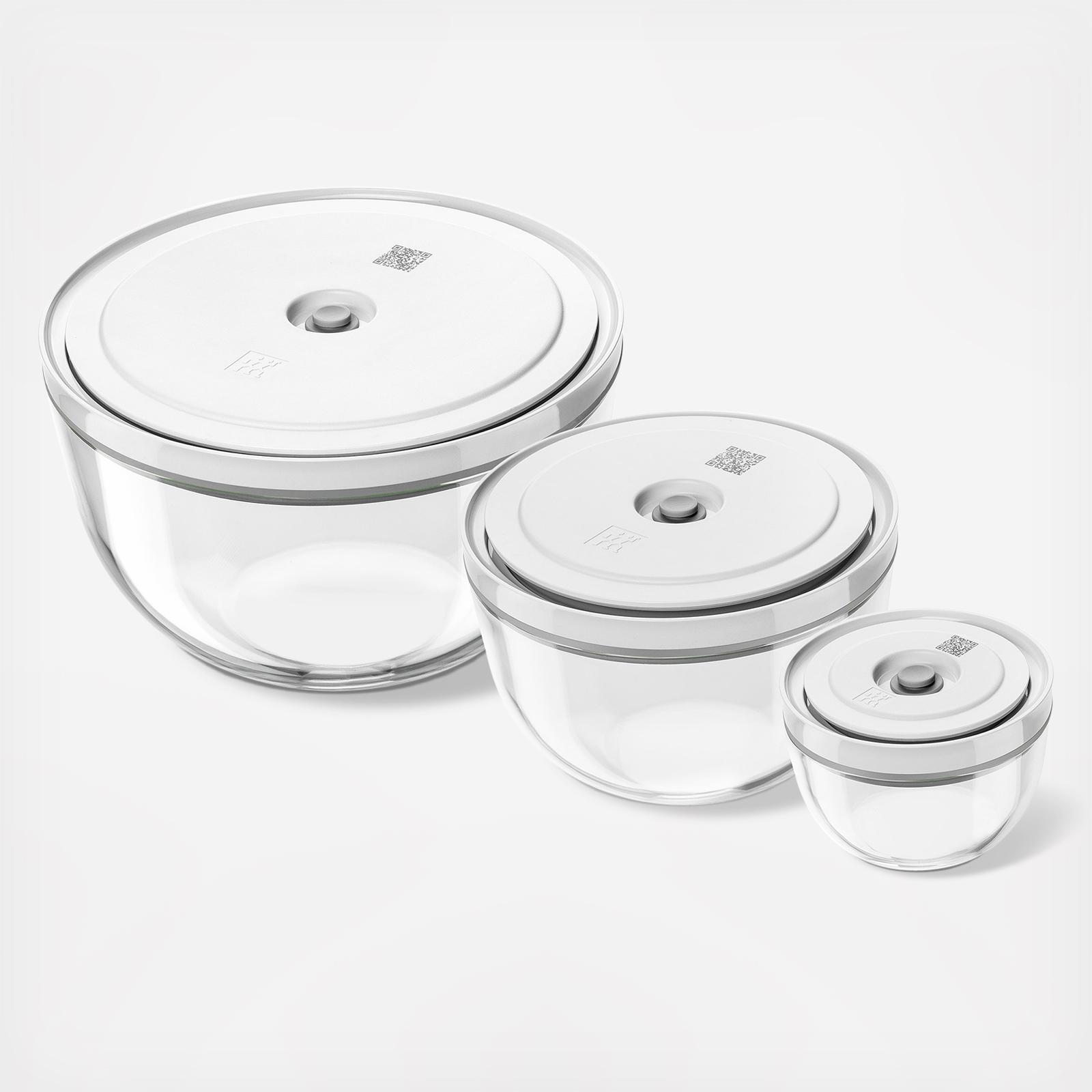 Fresh & Save 3-Piece Glass Vacuum Bowl Set 2 Fresh & Save 3-Piece Glass Vacuum Bowl Set
