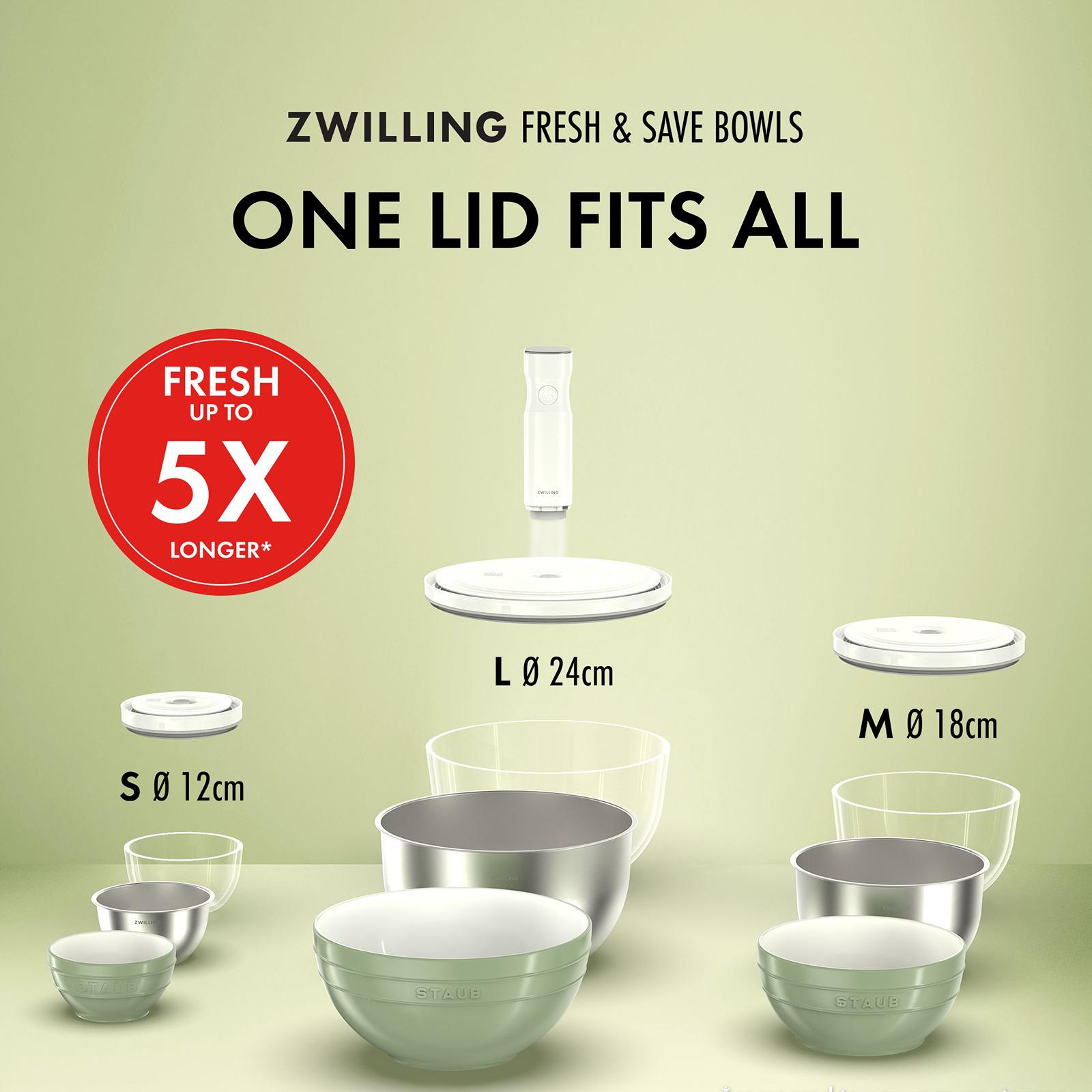 Fresh & Save 3-Piece Glass Vacuum Bowl Set 8 Fresh & Save 3-Piece Glass Vacuum Bowl Set