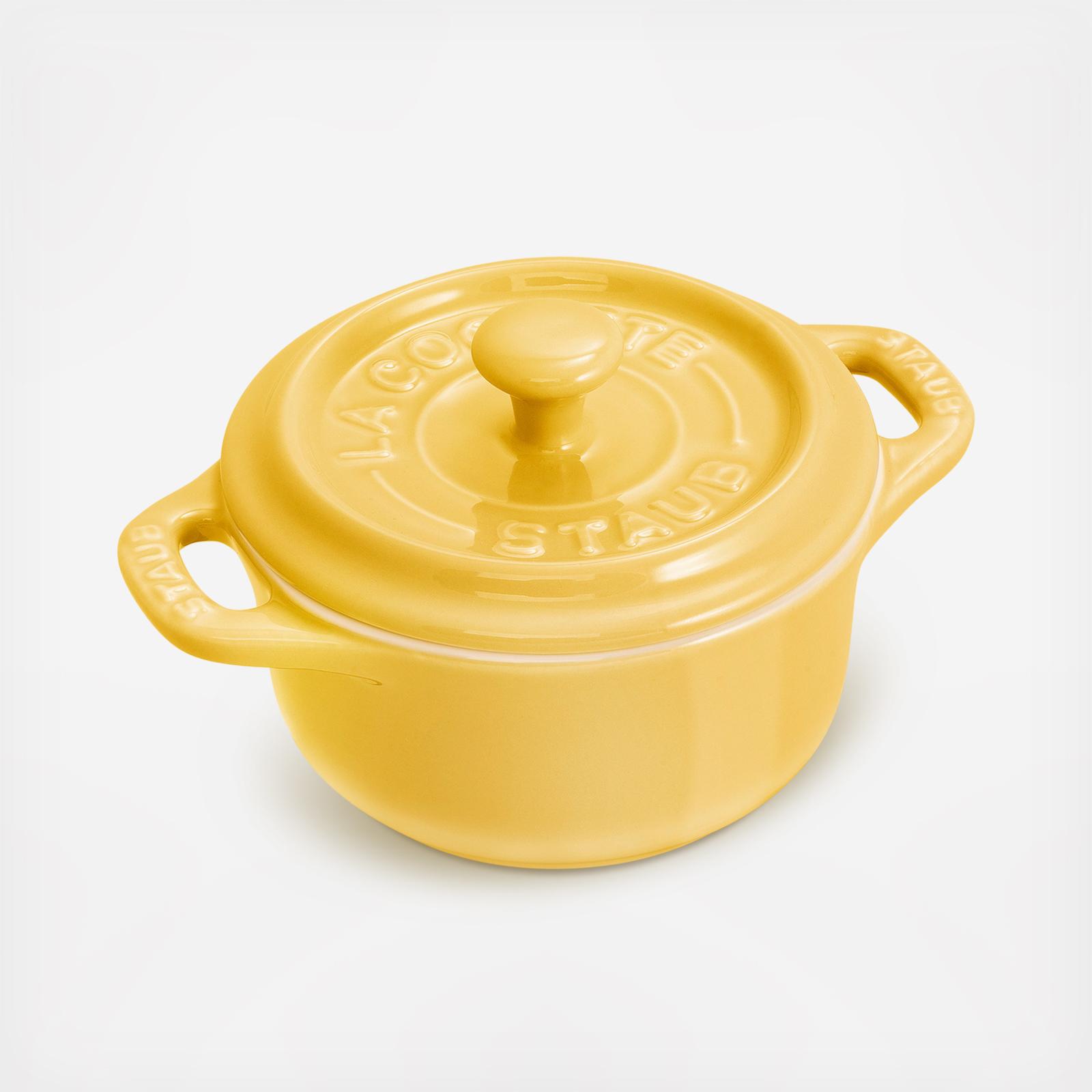 Rustic Mini Round Cocotte, Set of 3 3 Rustic Mini Round Cocotte, Set of 3