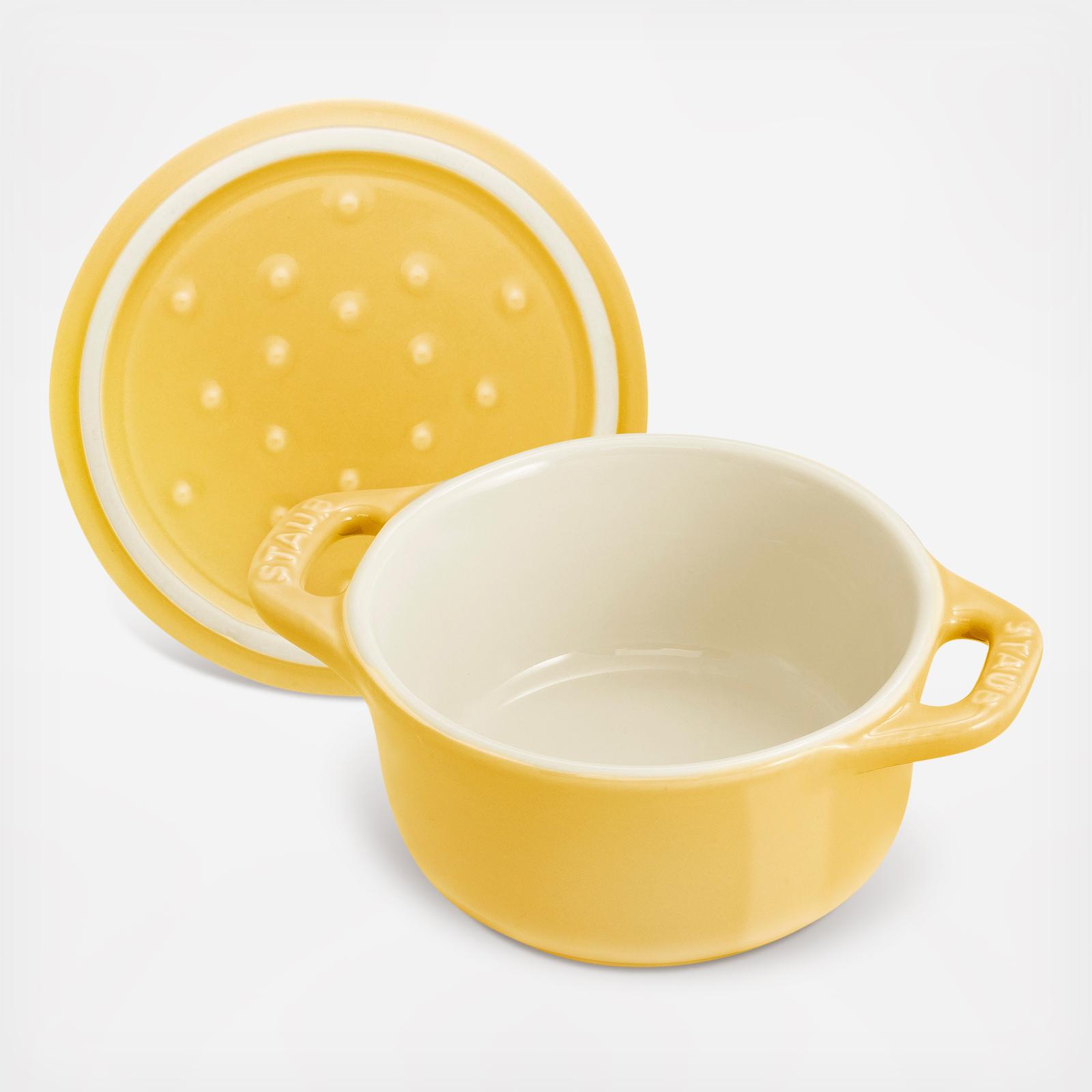 Rustic Mini Round Cocotte, Set of 3 6 Rustic Mini Round Cocotte, Set of 3