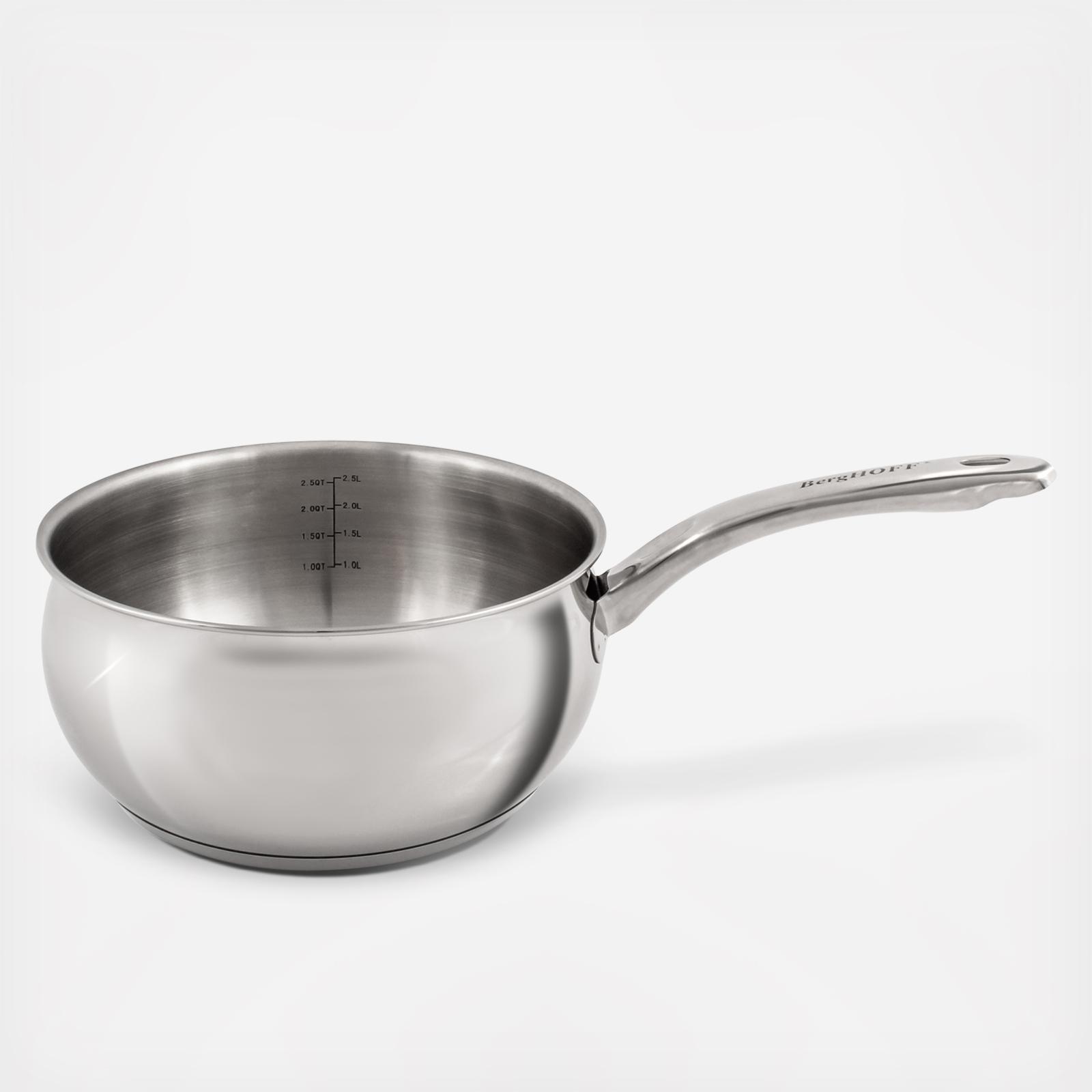 Belly Shape Sauce Pan with Glass Lid