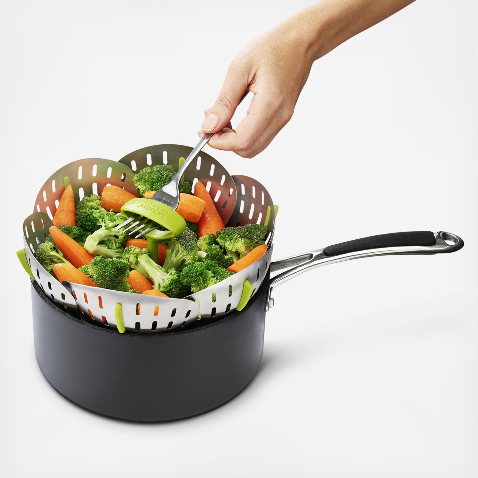 Bloom™ Stainless-Steel Folding Steamer Basket 2 Bloom™ Stainless-Steel Folding Steamer Basket