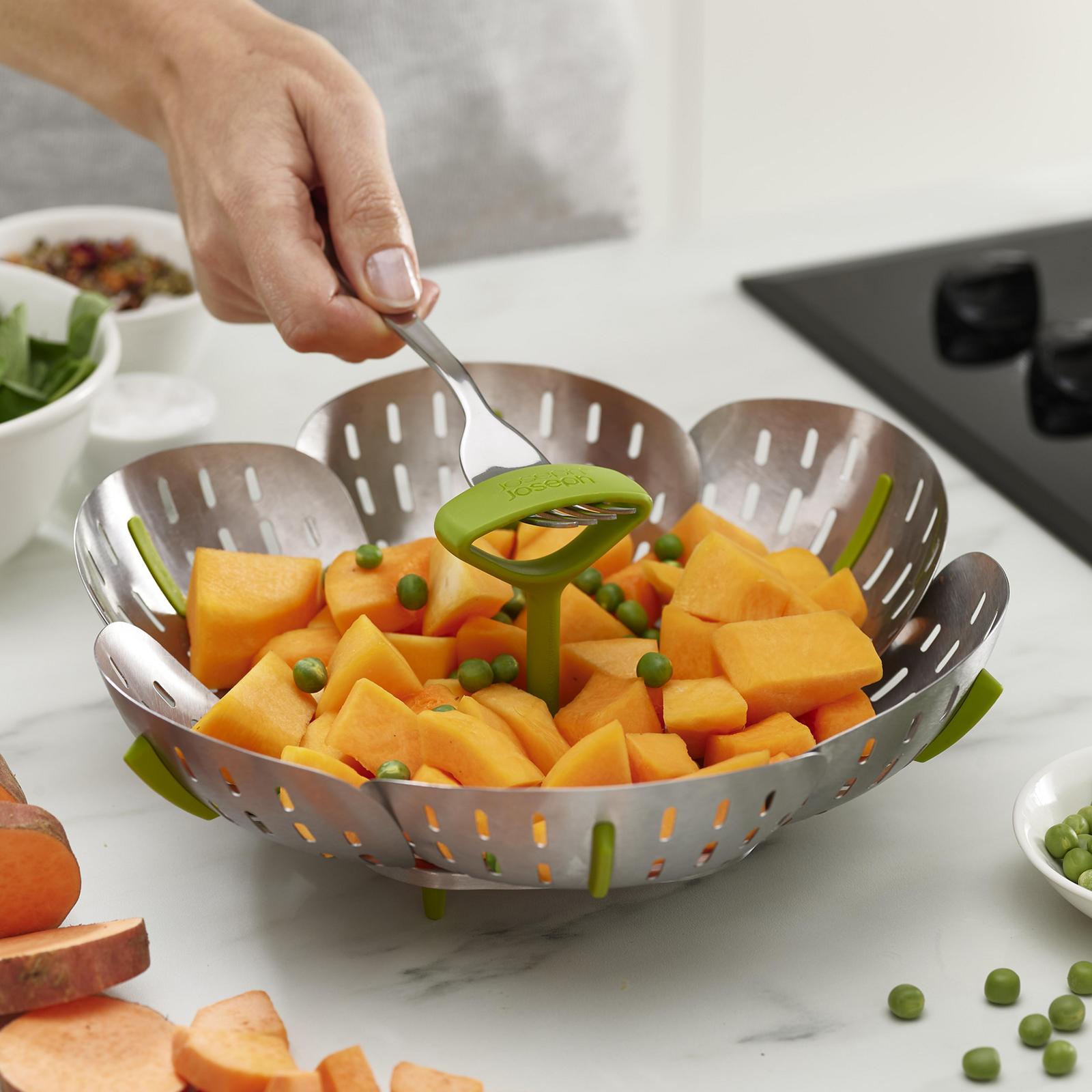 Bloom™ Stainless-Steel Folding Steamer Basket 3 Bloom™ Stainless-Steel Folding Steamer Basket