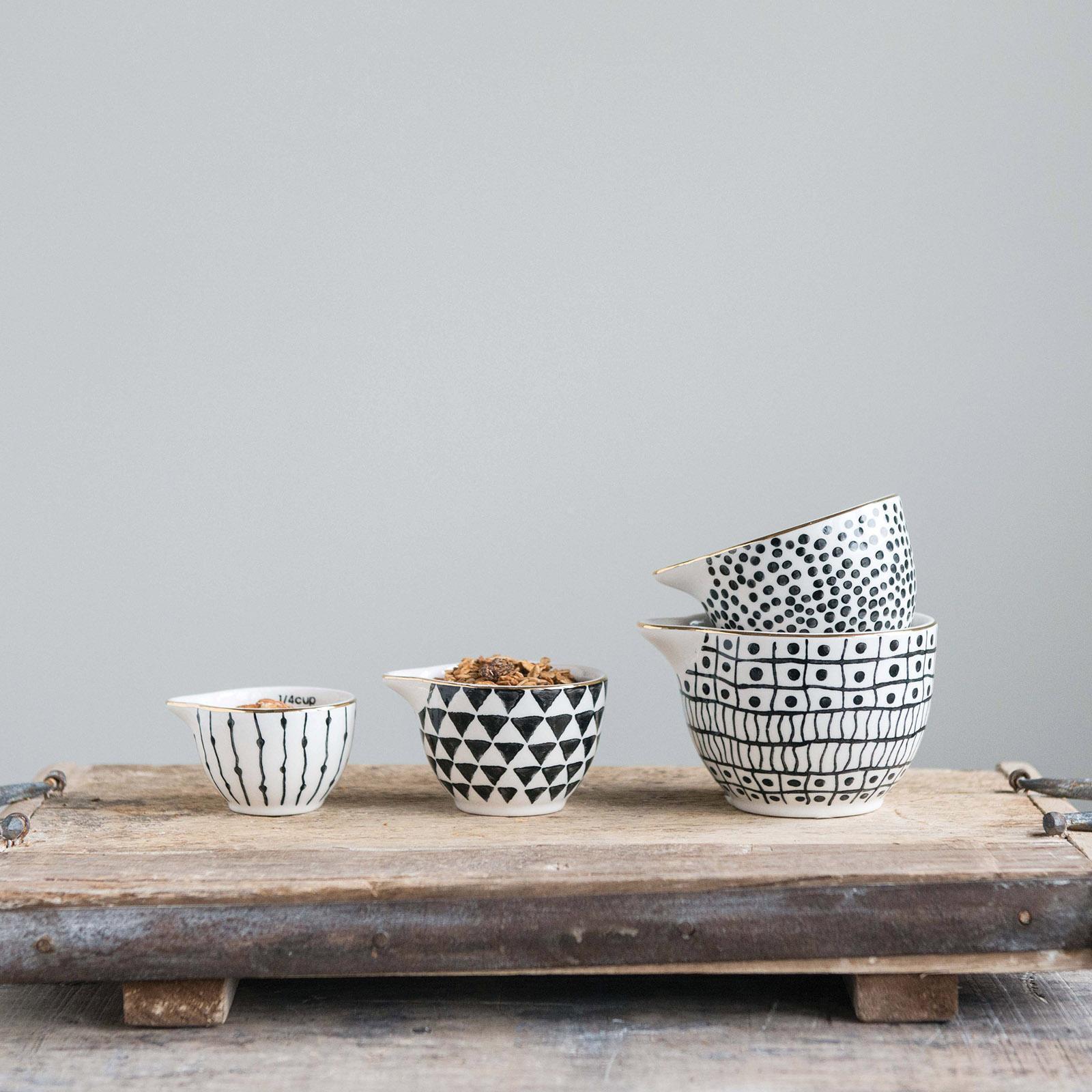 Collected Notions Stoneware Measuring Cup Set 16 Collected Notions Stoneware Measuring Cup Set
