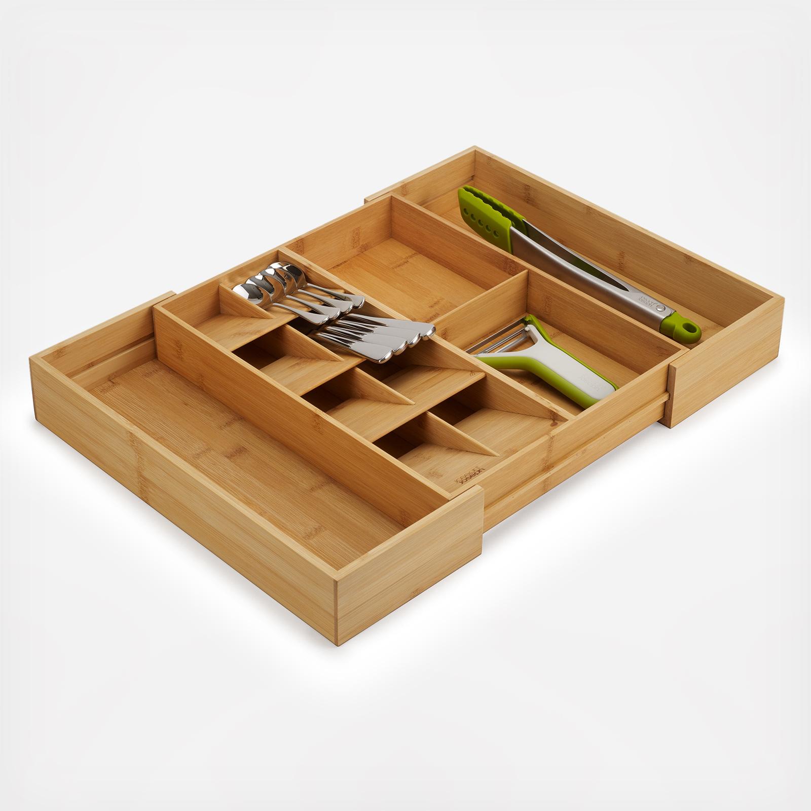 DrawerStore Bamboo Expandable Utensil Organizer 3 DrawerStore Bamboo Expandable Utensil Organizer