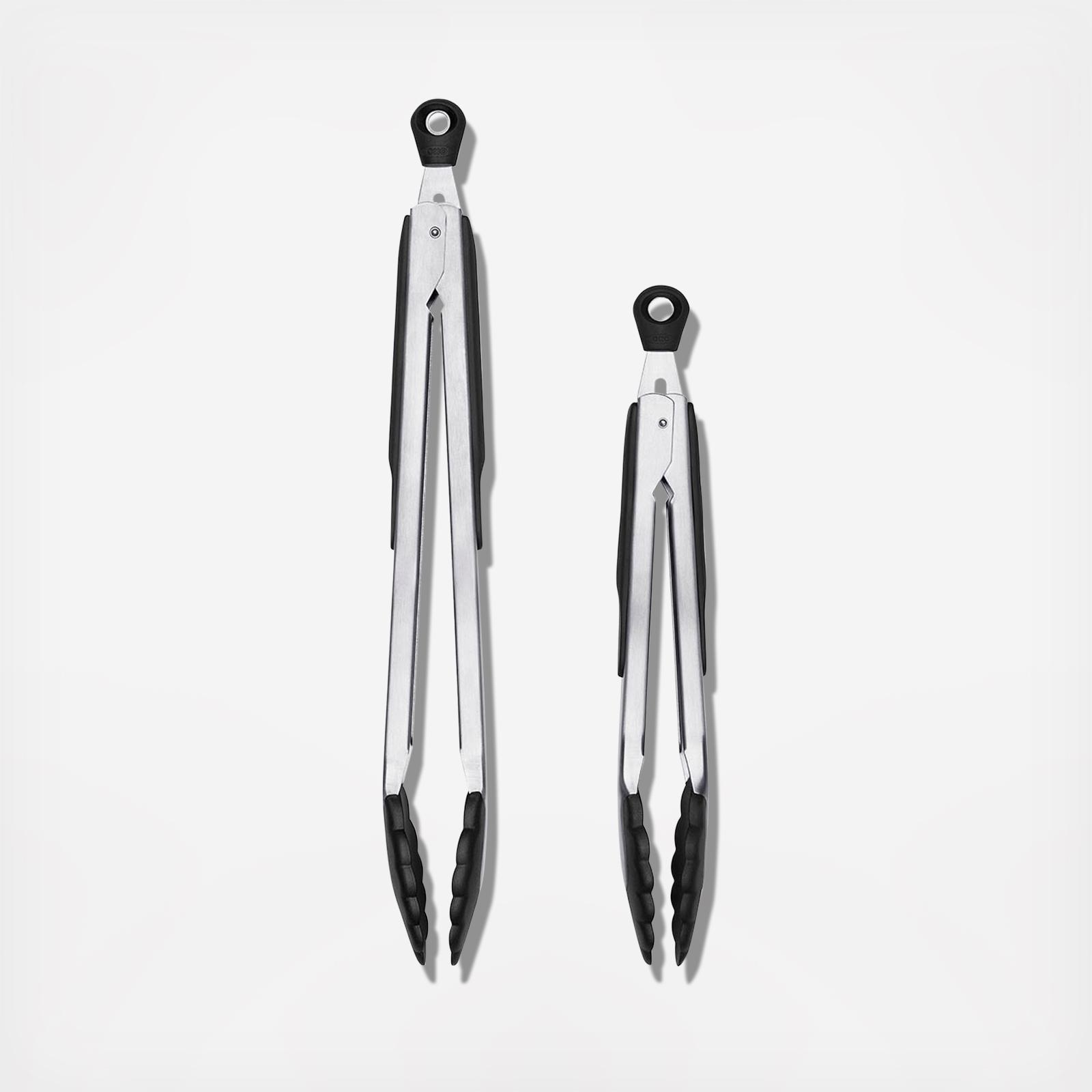 Good Grips 2-Piece Tong Set with Nylon Heads 2 Good Grips 2-Piece Tong Set with Nylon Heads