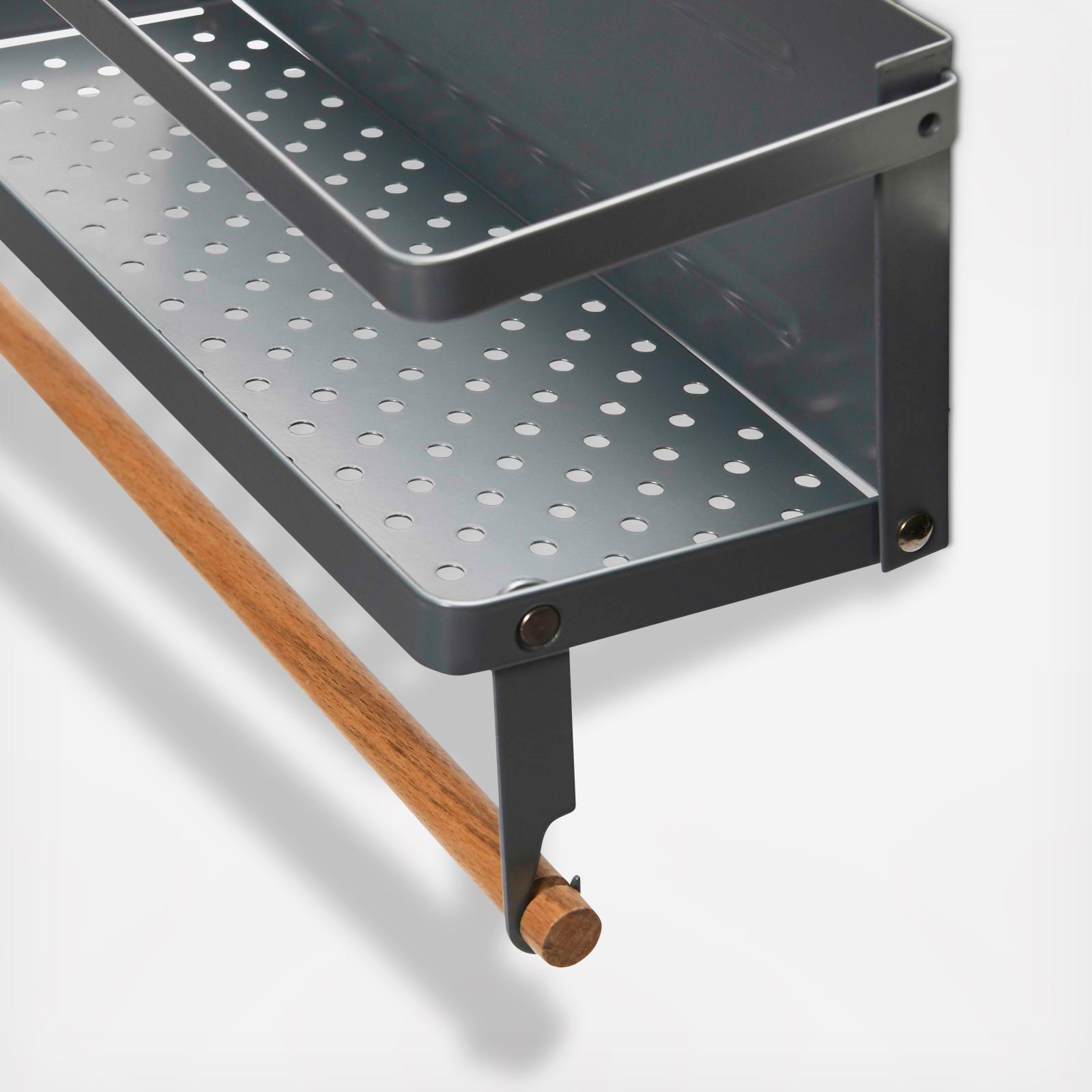Metal Magnetic Spice Rack with Paper Towel Holder 6 Metal Magnetic Spice Rack with Paper Towel Holder