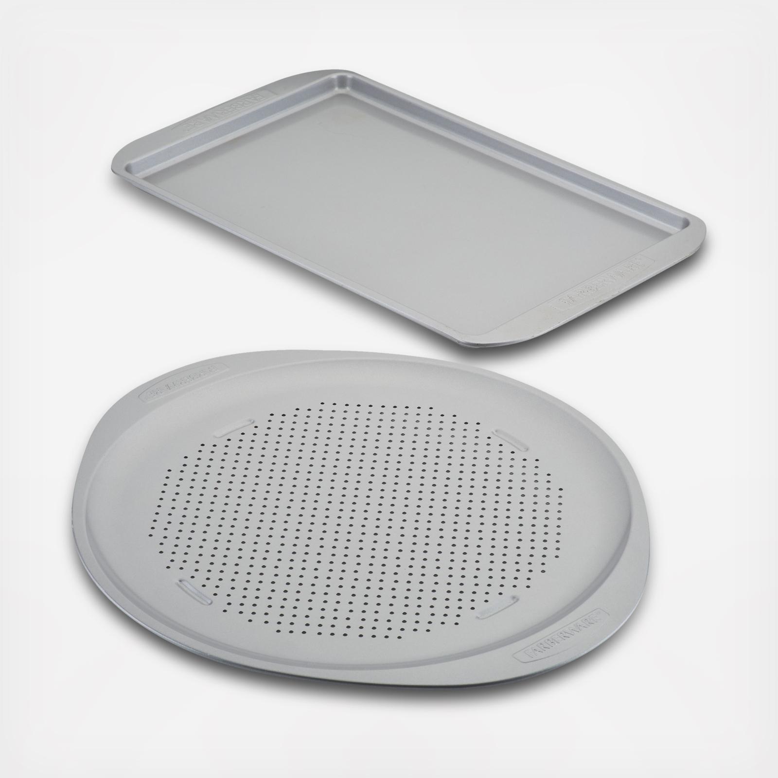Nonstick Pizza Pan & Baking Sheet Set 1 Nonstick Pizza Pan & Baking Sheet Set