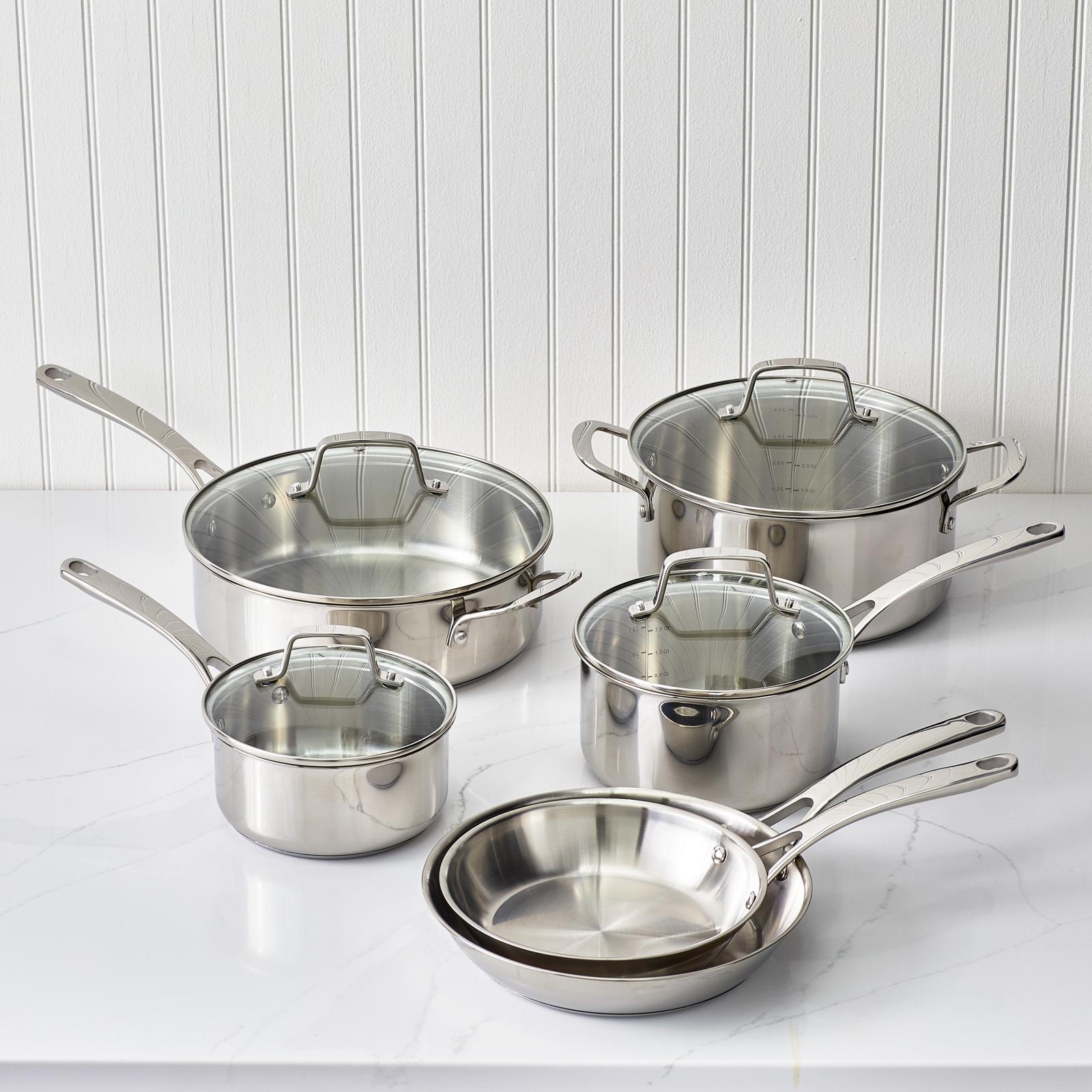 Castelle 10-Piece Cookware Set 6 Castelle 10-Piece Cookware Set