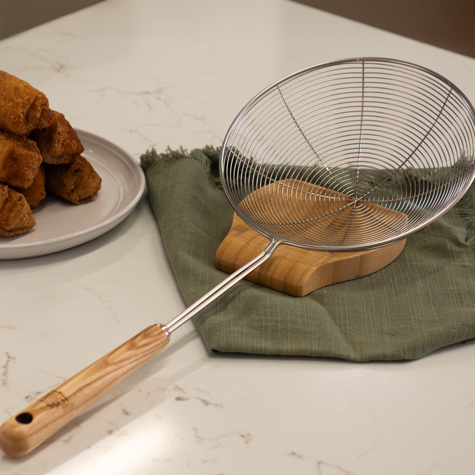 Deluxe Stainless Steel Spider Strainer 6 Deluxe Stainless Steel Spider Strainer