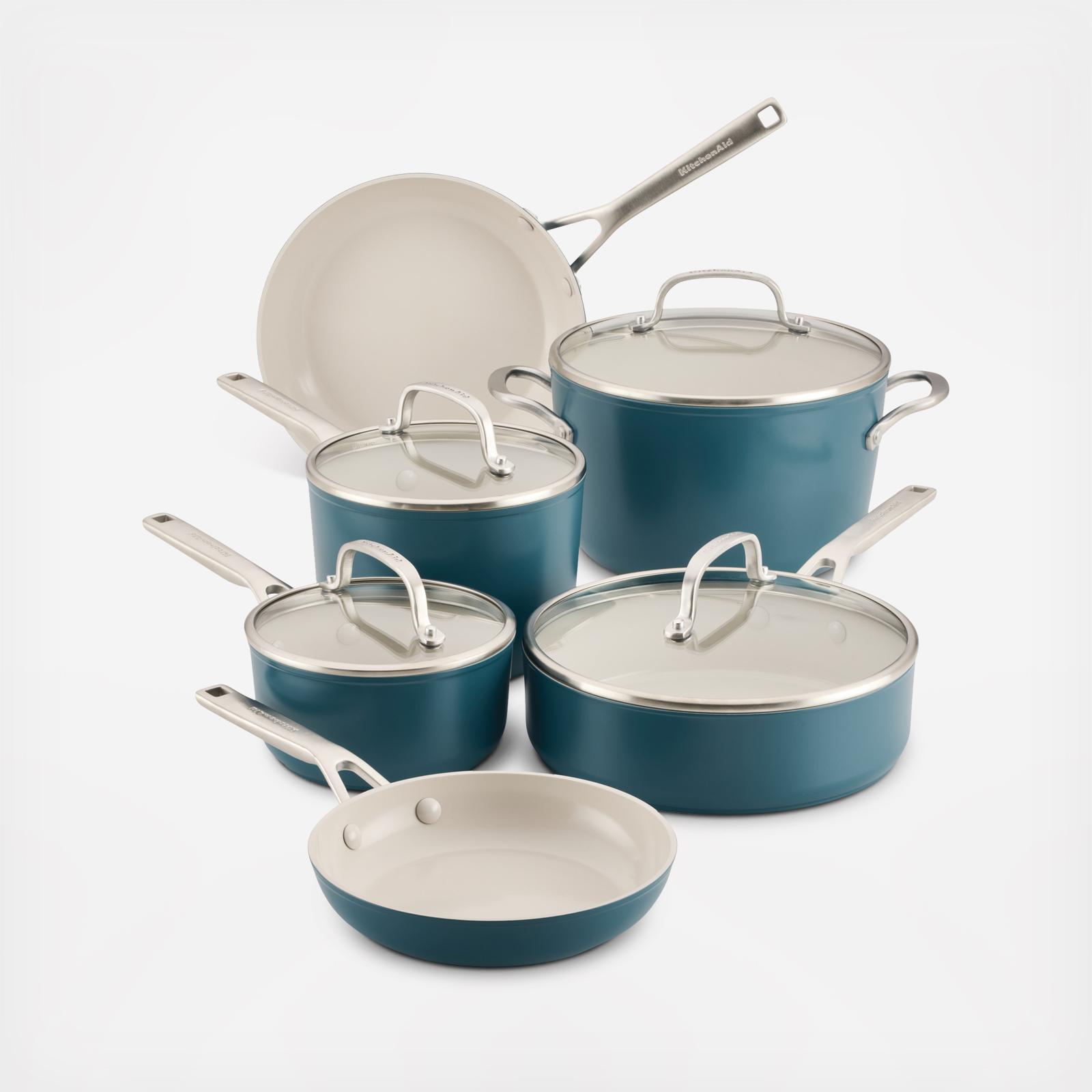 Hard Anodized Ceramic Induction 10-Piece Cookware Set 2 Hard Anodized Ceramic Induction 10-Piece Cookware Set