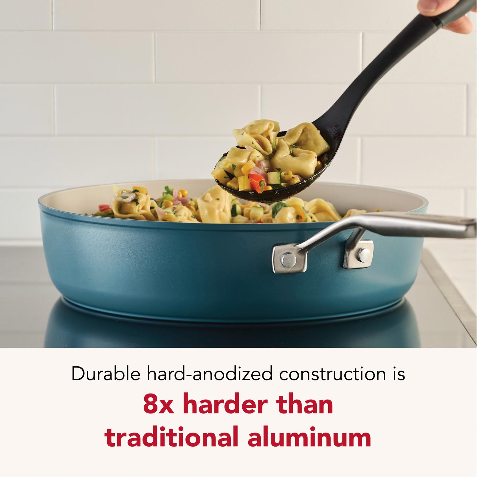 Hard Anodized Ceramic Induction 10-Piece Cookware Set 6 Hard Anodized Ceramic Induction 10-Piece Cookware Set