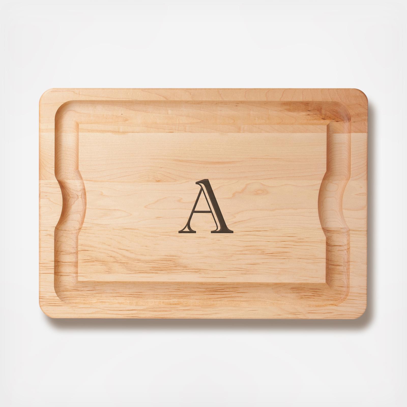Monogram Maple Carving Board 1 Monogram Maple Carving Board