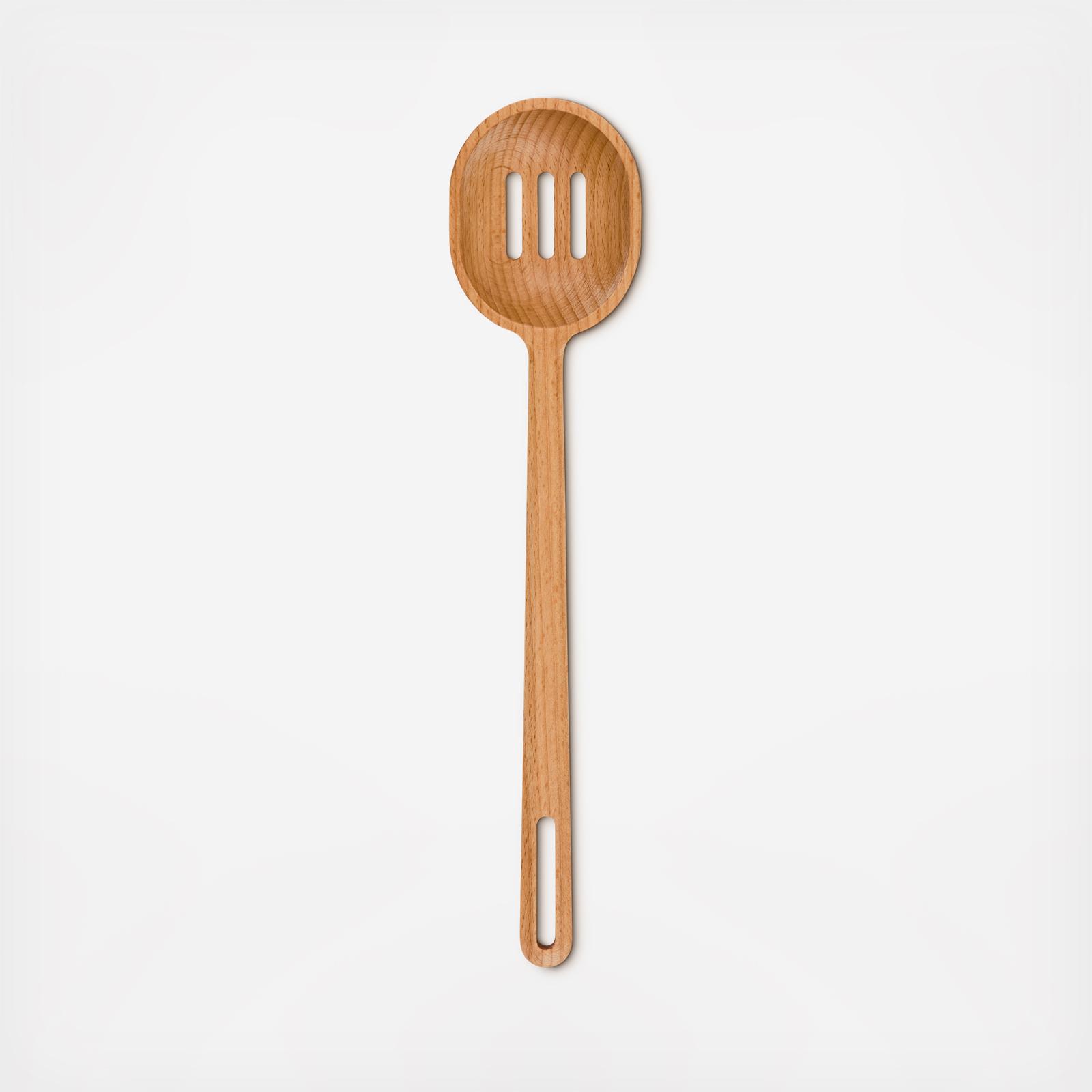 Signature Wood Slotted Spoon