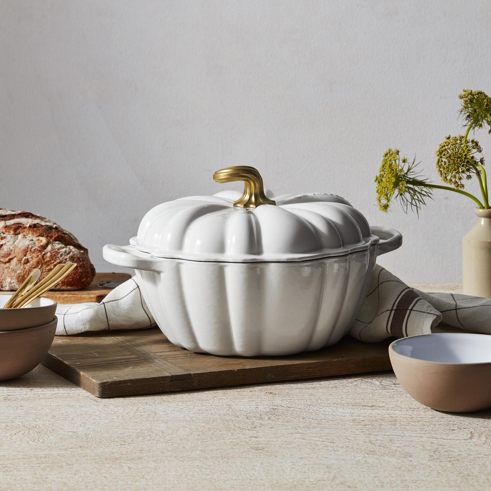 Pumpkin Figural Cocotte with Knob 5 Pumpkin Figural Cocotte with Knob