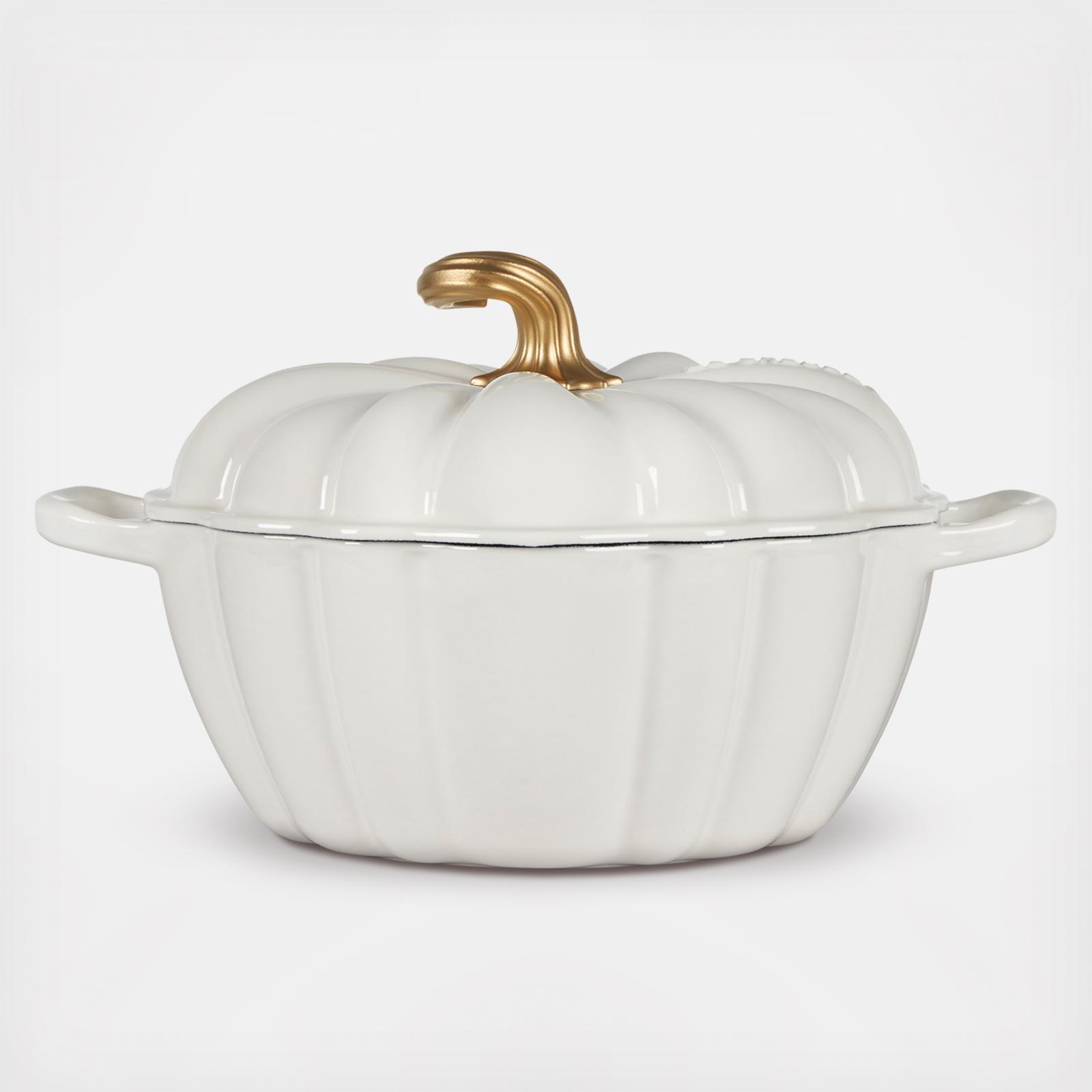 Pumpkin Figural Cocotte with Knob 2 Pumpkin Figural Cocotte with Knob
