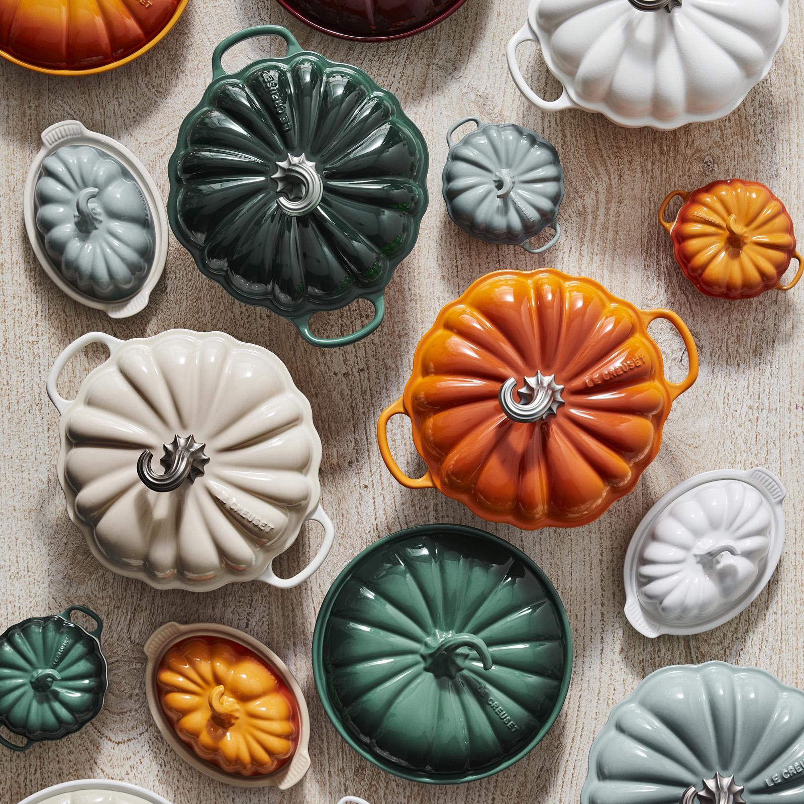 Pumpkin Figural Cocotte with Knob 8 Pumpkin Figural Cocotte with Knob