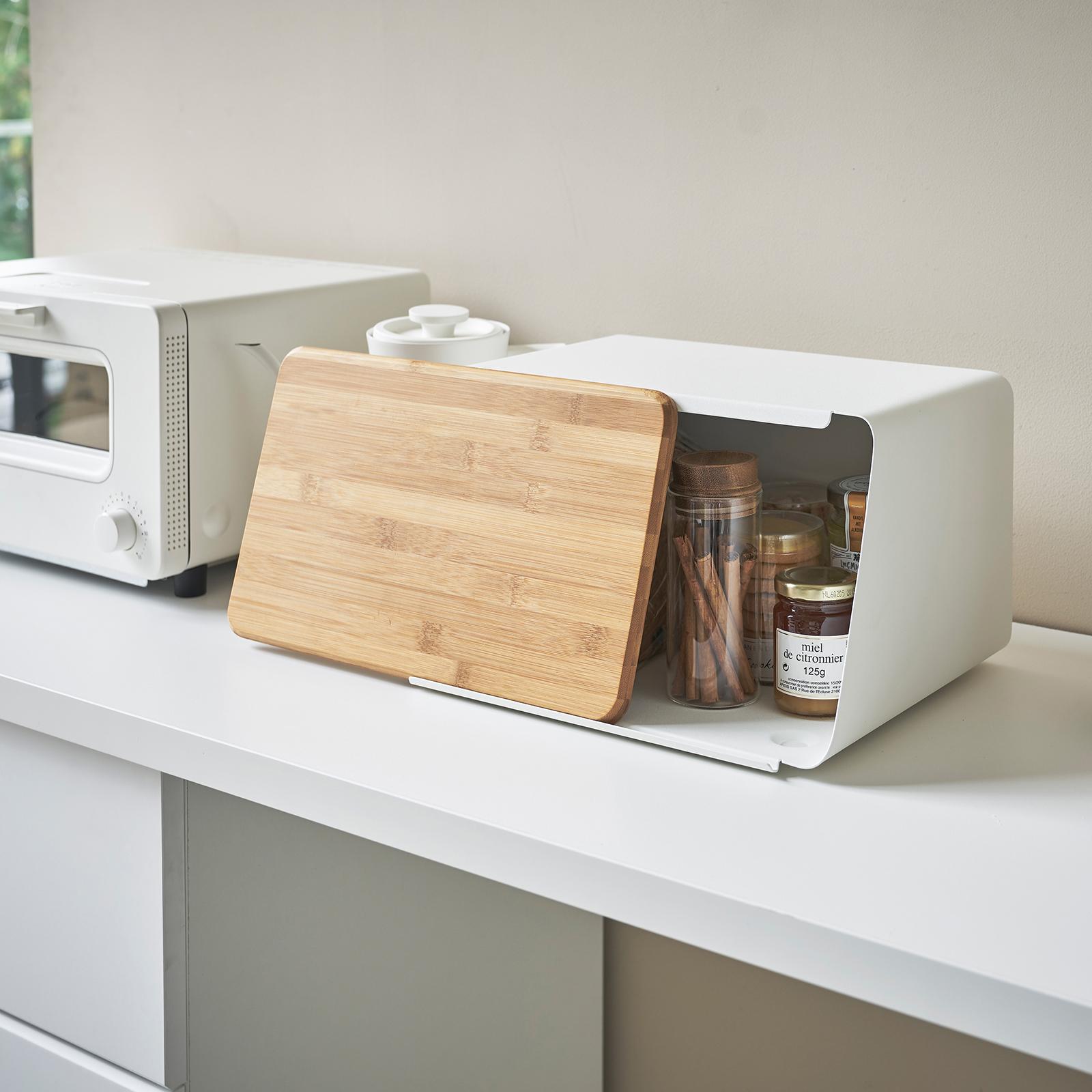 Tower Bread Box with Cutting Board Lid 17 Tower Bread Box with Cutting Board Lid