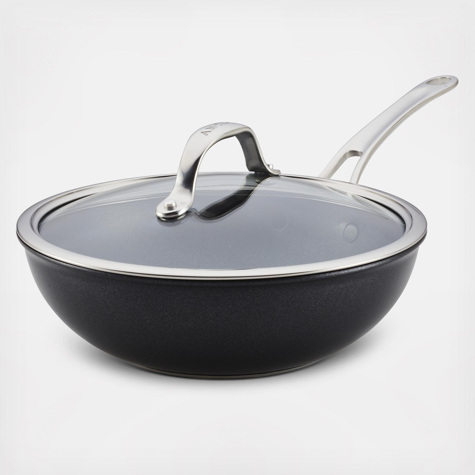 X Hybrid Non-Stick Induction Stir Fry Wok with Lid 2 X Hybrid Non-Stick Induction Stir Fry Wok with Lid