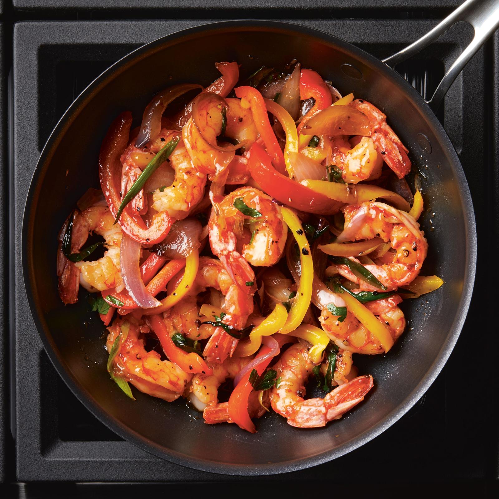 X Hybrid Non-Stick Induction Stir Fry Wok with Lid 5 X Hybrid Non-Stick Induction Stir Fry Wok with Lid