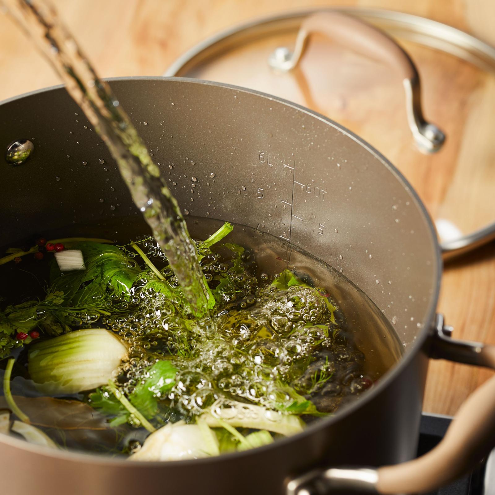 Advanced Home 3-Piece Nonstick Wide Stockpot Set