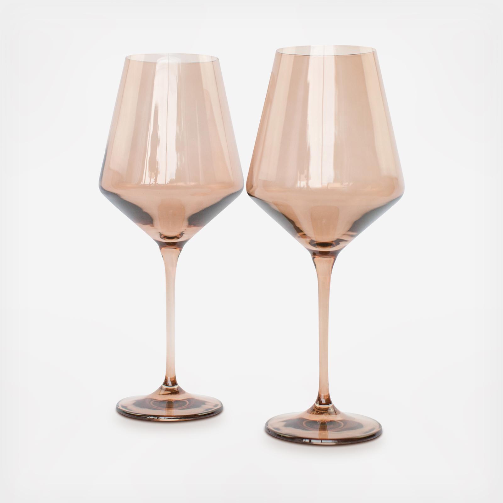 Estelle Stemware Wine Glass, Set of 2 2 Estelle Stemware Wine Glass, Set of 2