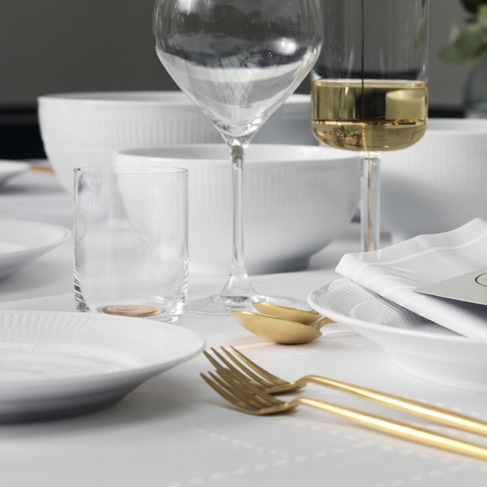 White Fluted Salad Plate 4 White Fluted Salad Plate