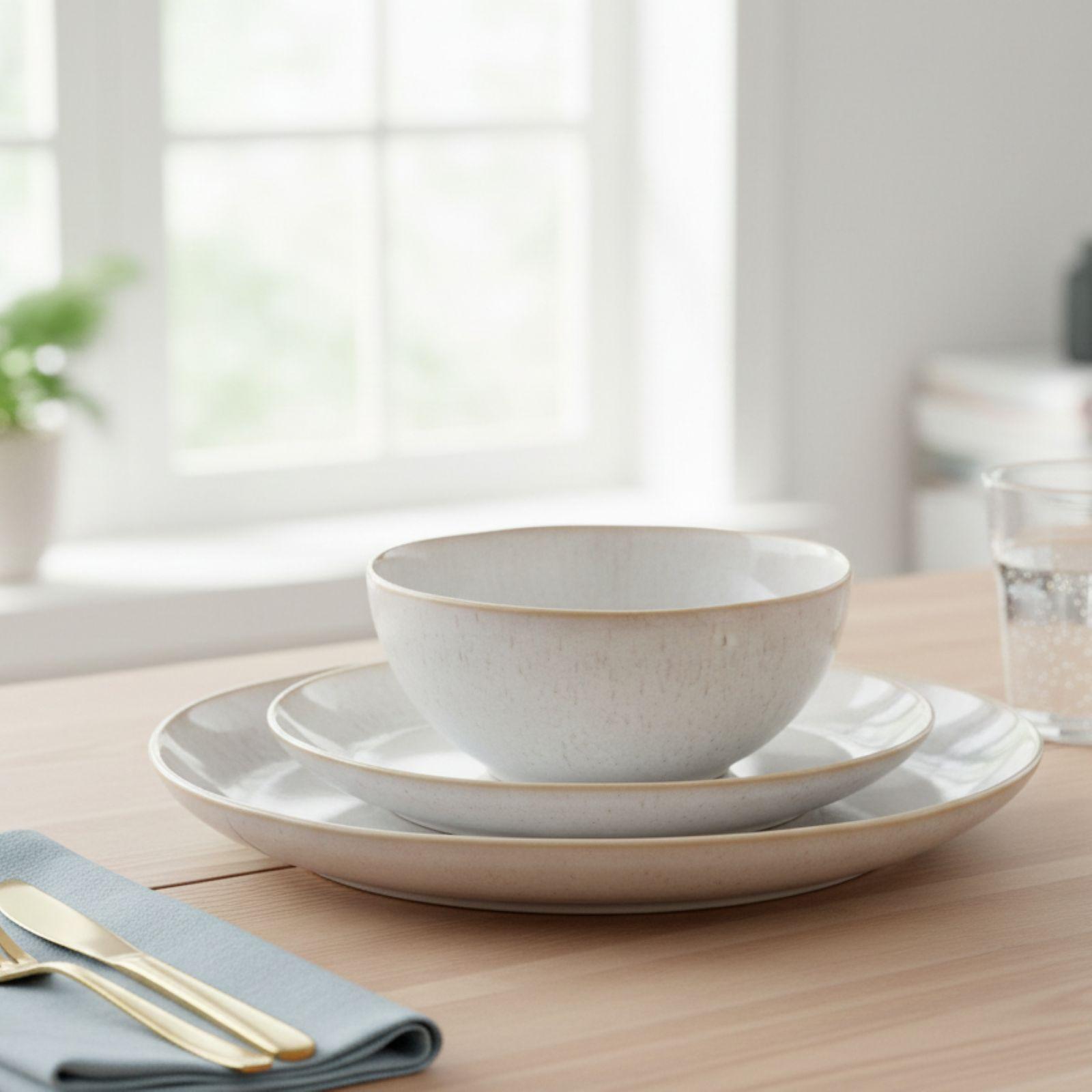 Eivissa 3-Piece Place Setting with Cereal Bowl, Service for 1 9 Eivissa 3-Piece Place Setting with Cereal Bowl, Service for 1