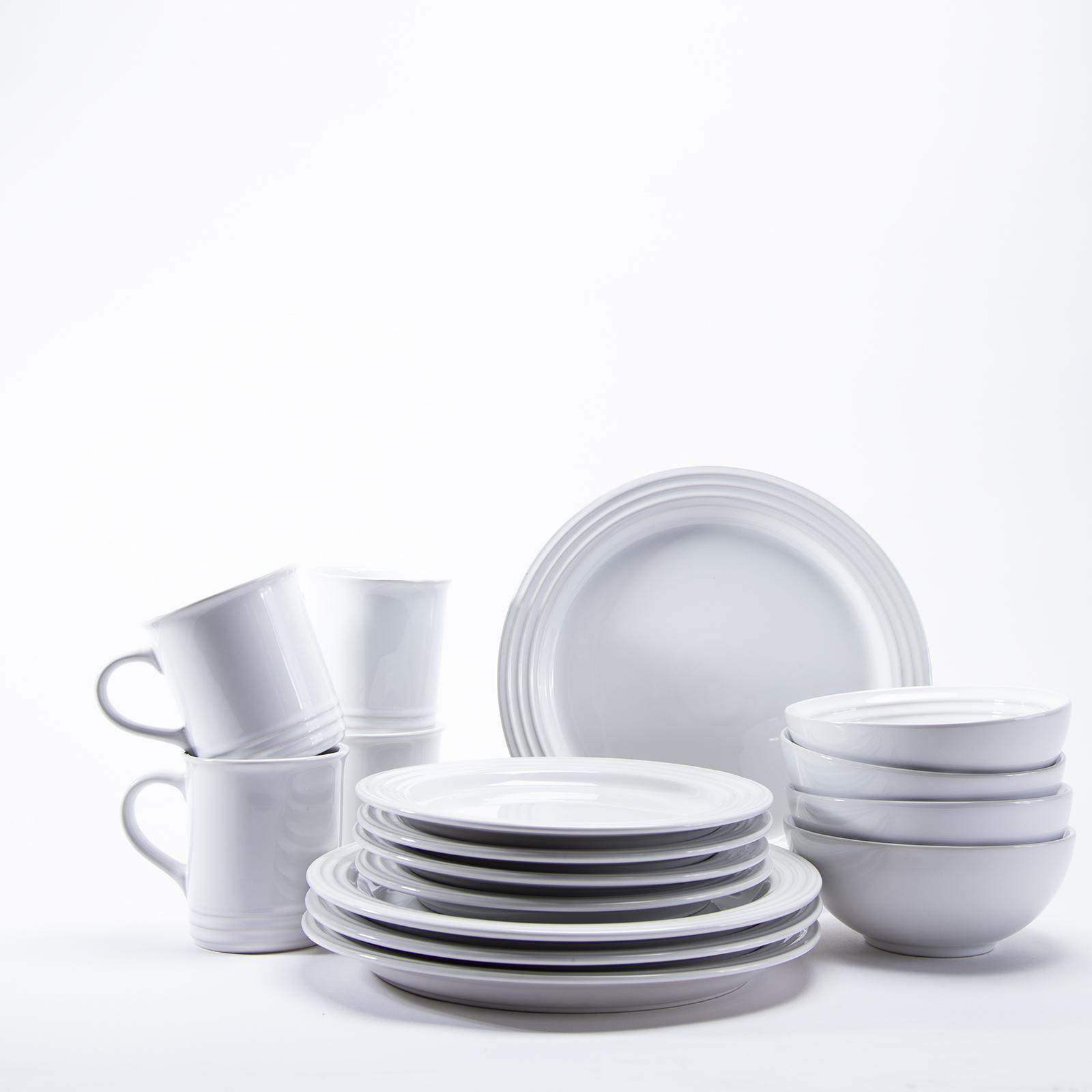 16-Piece Dinnerware Set, Service for 4 4 16-Piece Dinnerware Set, Service for 4