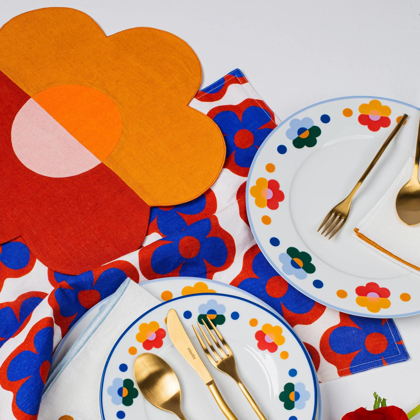 Floral Patchwork Placemat, Set of 4 4 Floral Patchwork Placemat, Set of 4