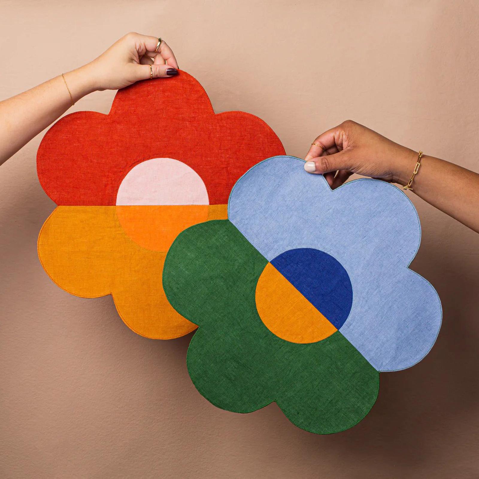 Floral Patchwork Placemat, Set of 4 5 Floral Patchwork Placemat, Set of 4
