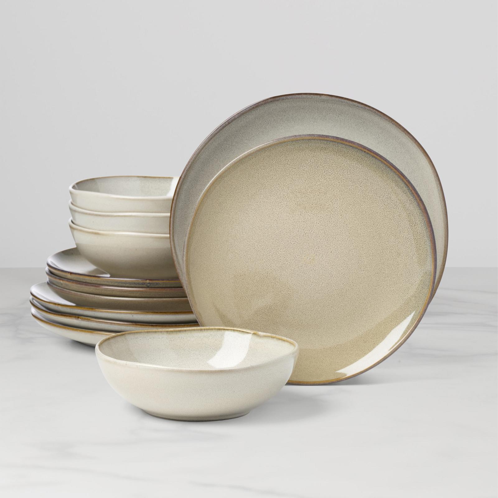 Organic Shades 12-Piece Dinnerware Set, Service for 4 1 Organic Shades 12-Piece Dinnerware Set, Service for 4